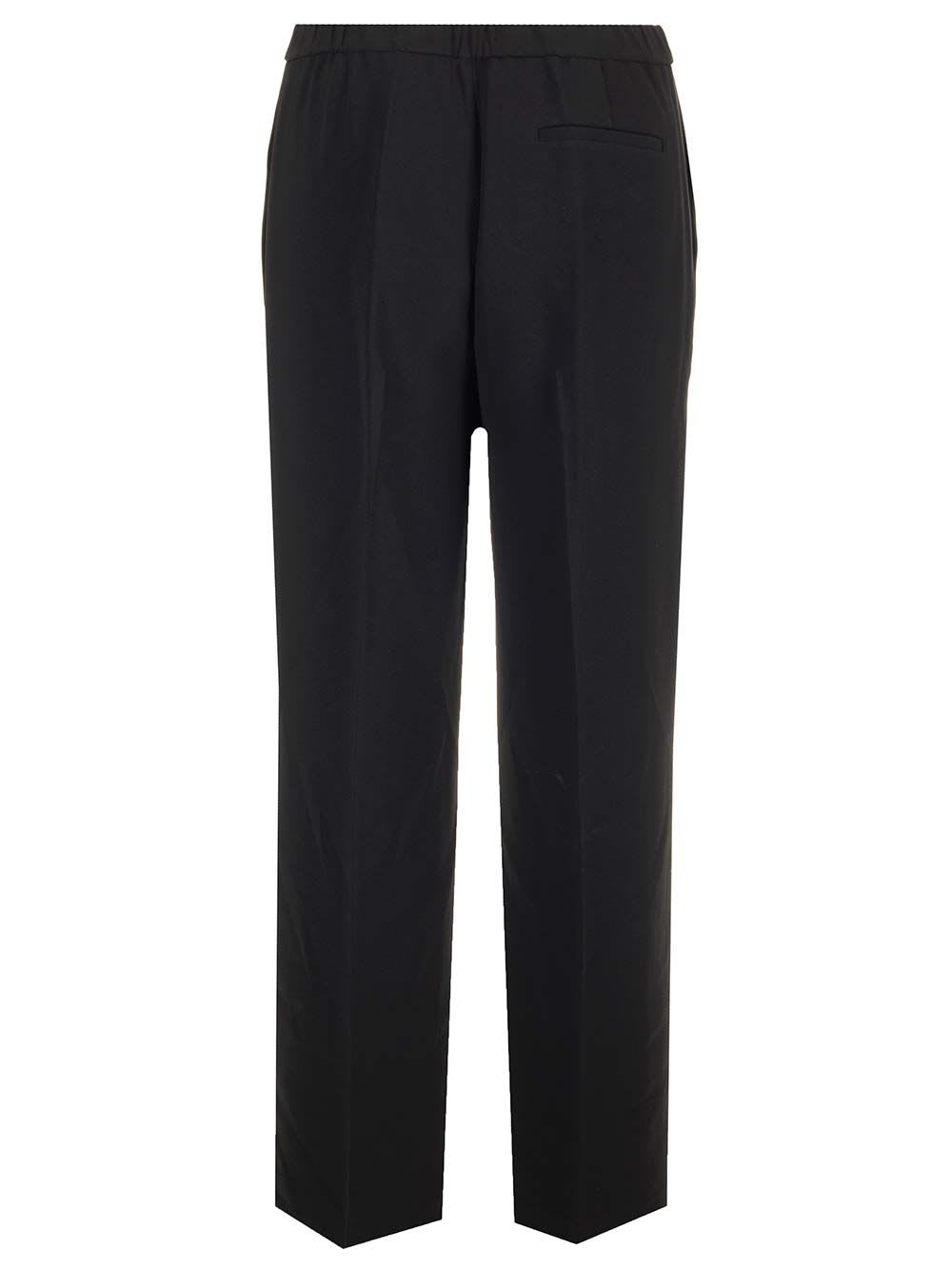 Shop Theory Admiral Black Crepe Trousers