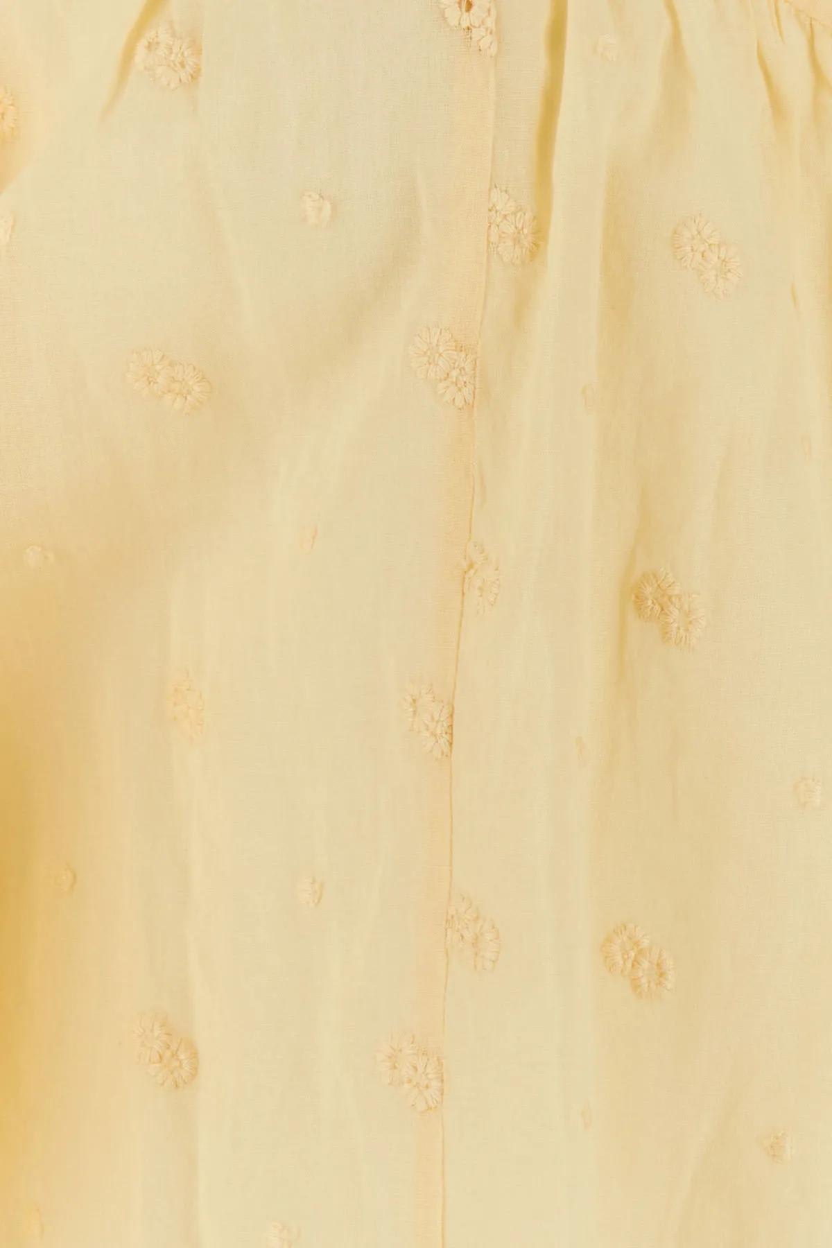 Shop Marant Etoile Yellow Cotton Safi Blouse In Sunlight