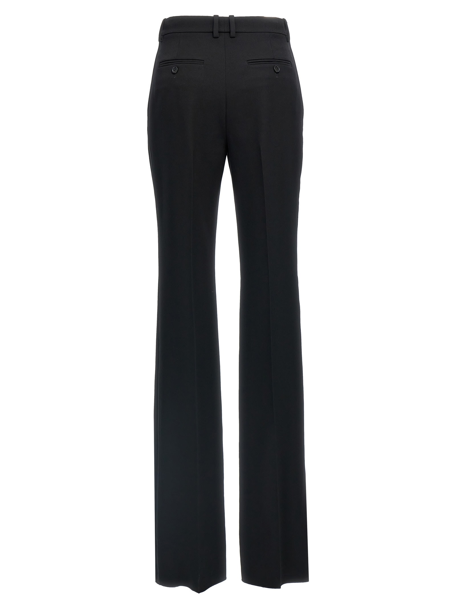 Shop Saint Laurent Tuxedo Pants In Black