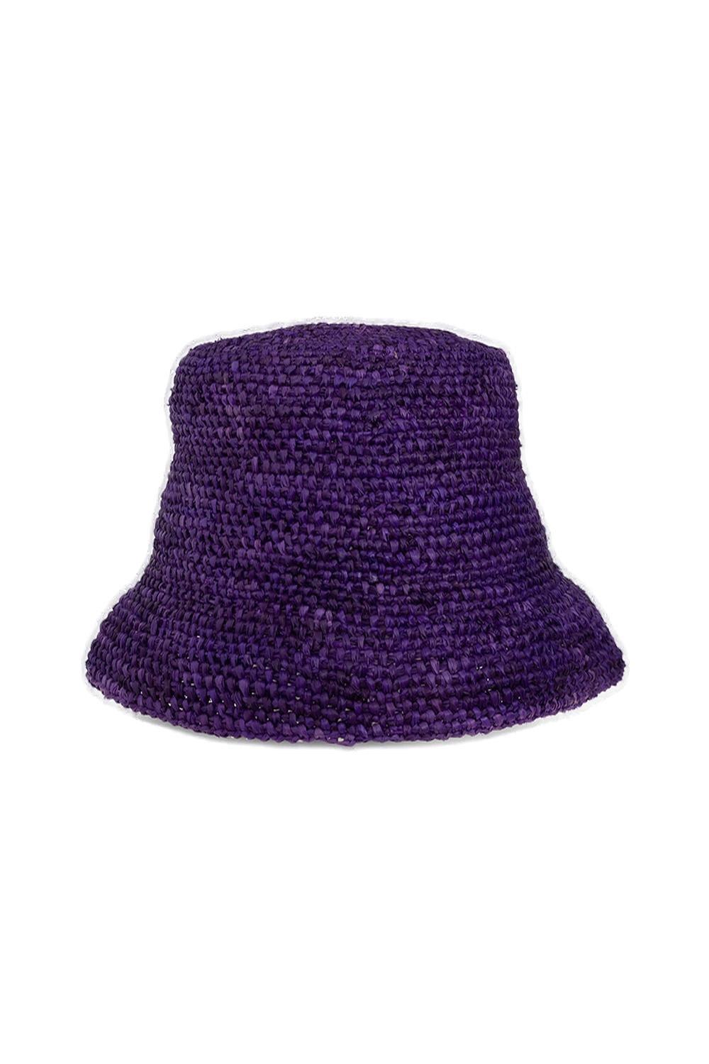 Jacquemus Le Bob Ficiu Bucket Hat In Purple