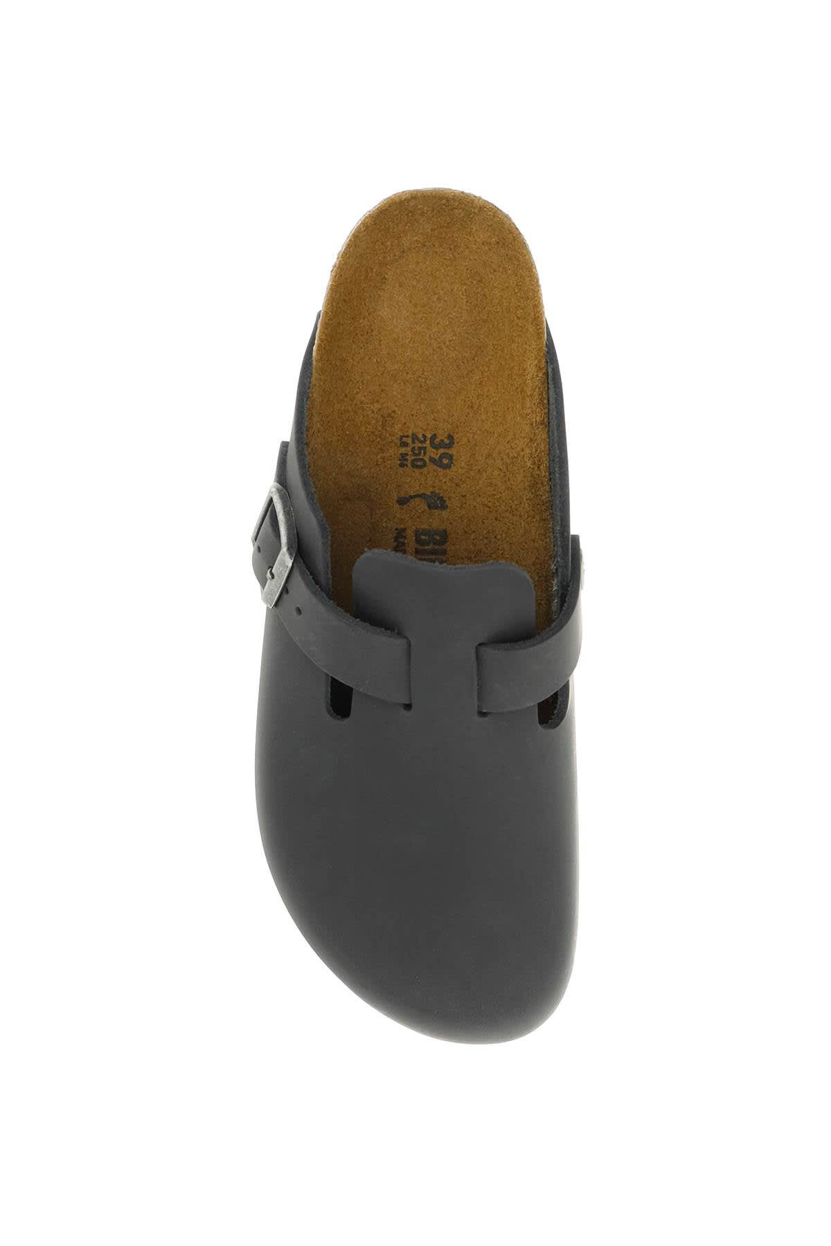 Birkenstock Boston Oiled Leather Sandals In Blk