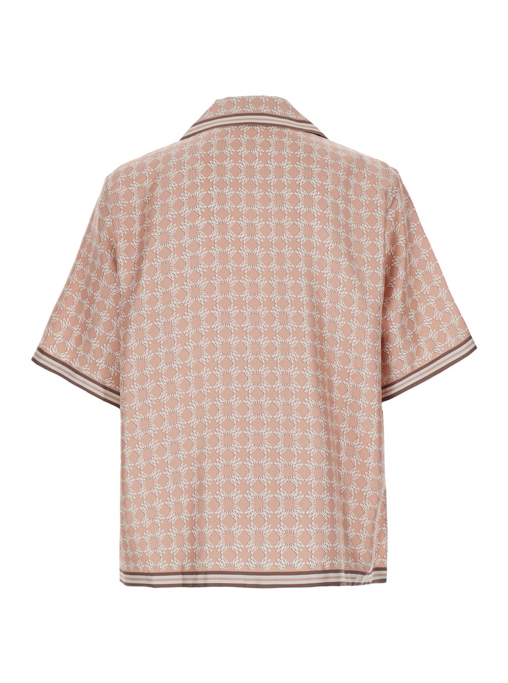 Shop Amiri Ma Quad Bowling Shirt In Pink