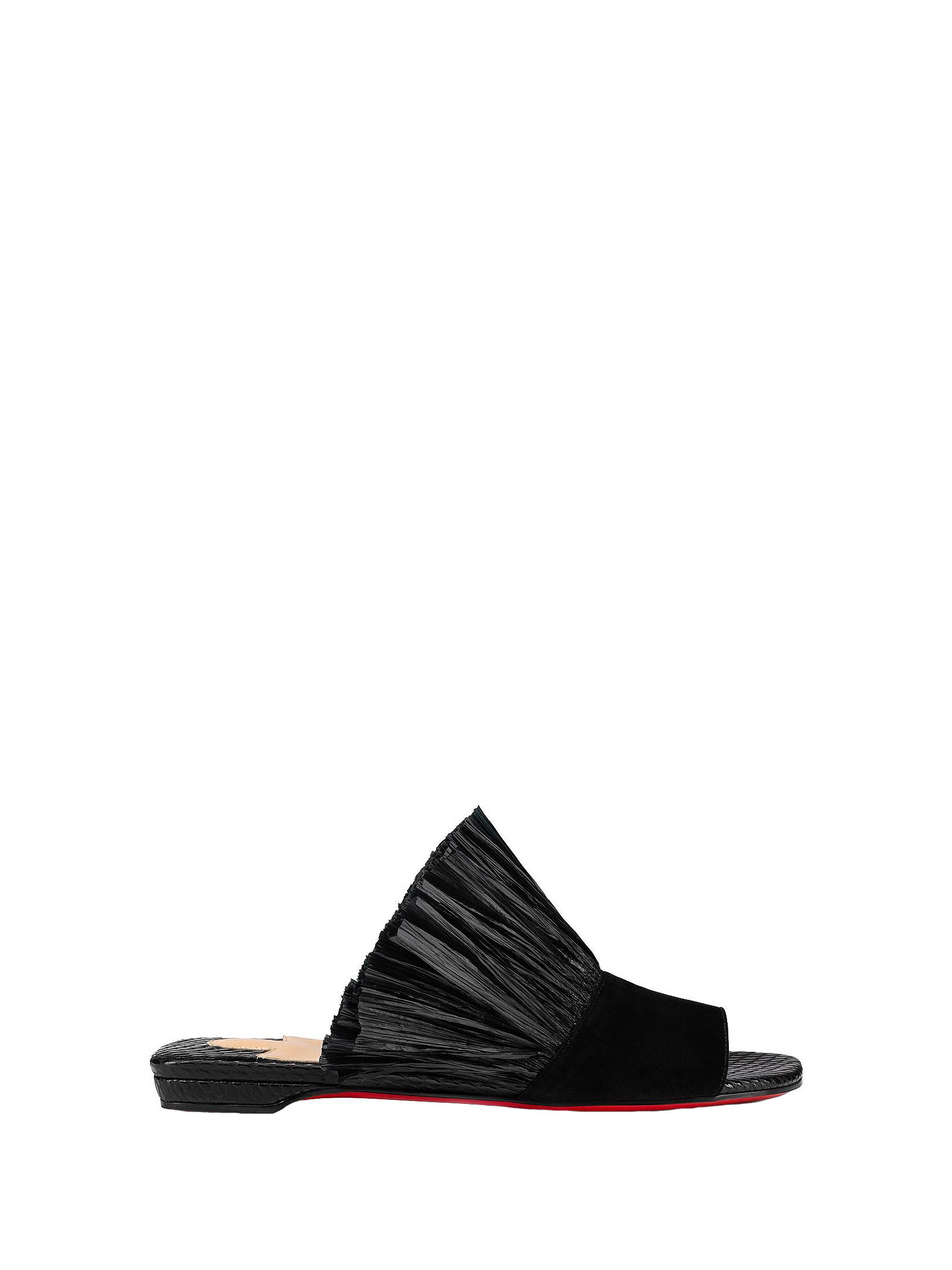 Buy Christian Louboutin Black Sandals online, shop Christian Louboutin shoes with free shipping