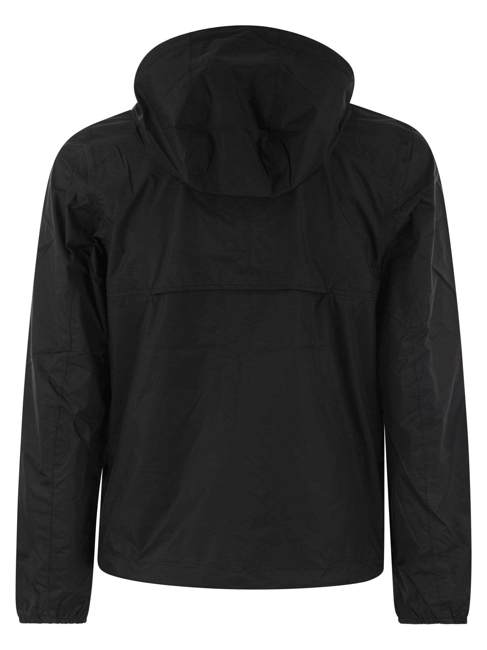 Shop K-way Jake Plus - Reversible Hooded Jacket In Black/orange