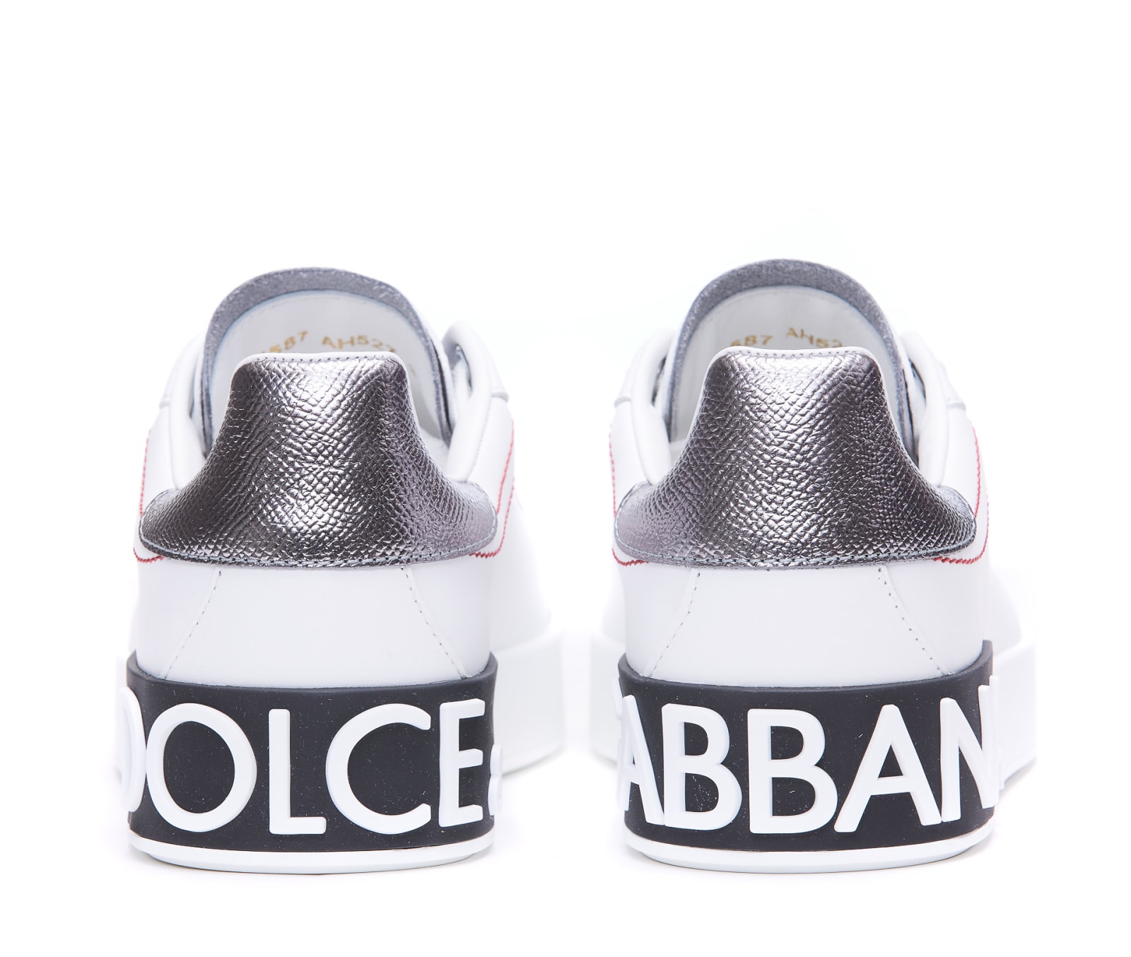 Shop Dolce & Gabbana Portofino Sneakers In White