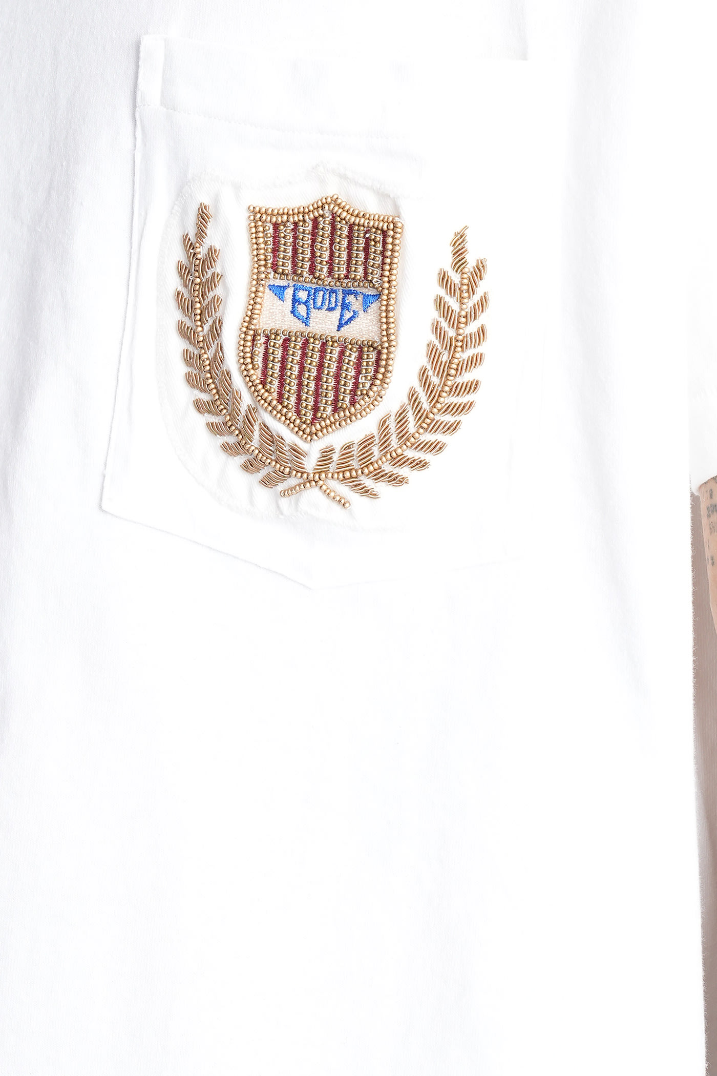Shop Bode T-shirt In White Cotton