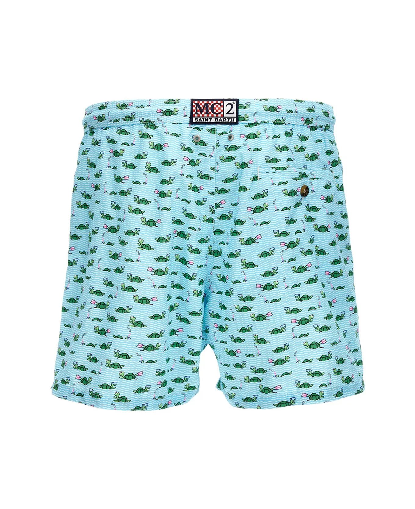 MC2 SAINT BARTH SWIMMER TURTLES SWIM SHORTS