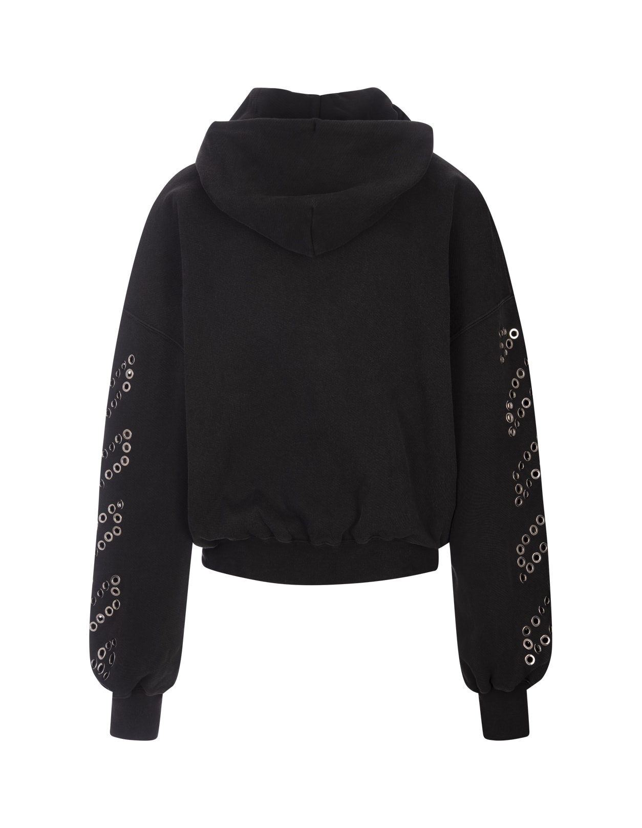 Shop Off-white Black Hoodie With Diag Stripe Decoration