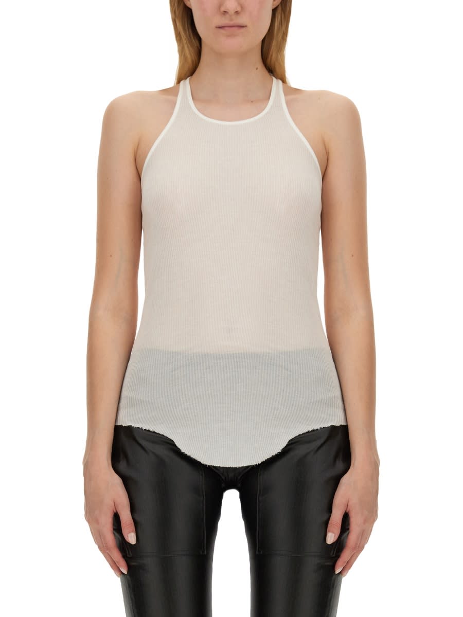 Shop Rick Owens Tank Top In White