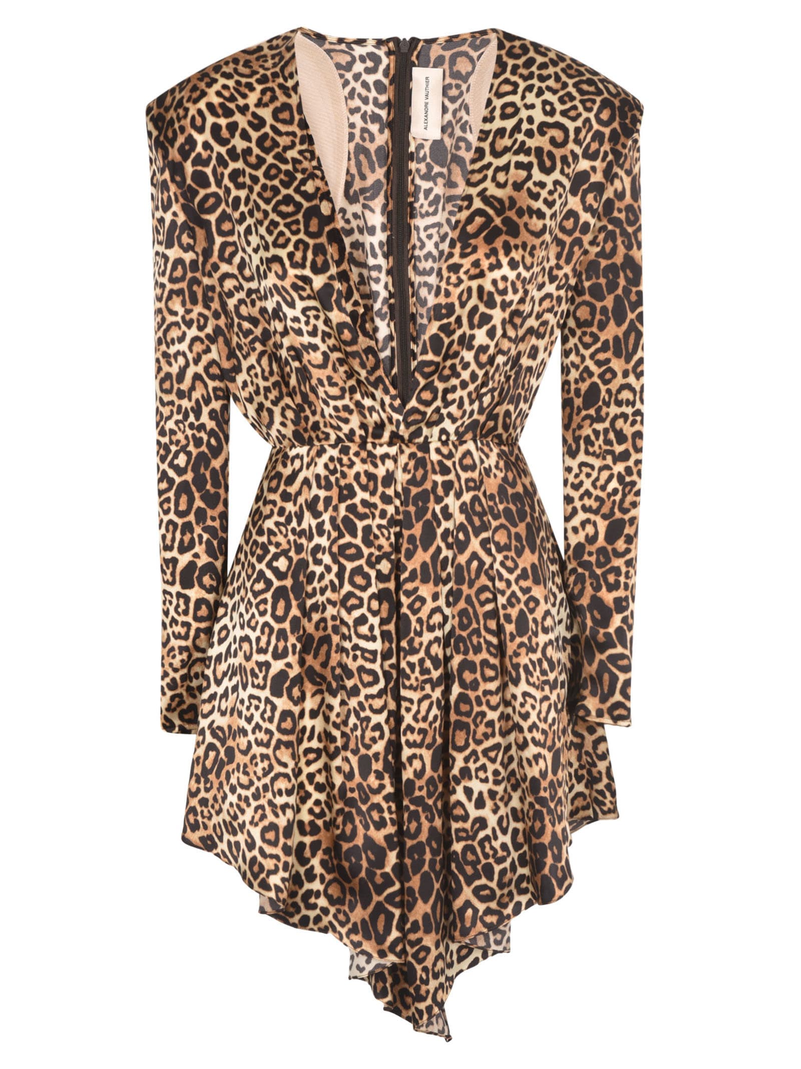 Alexandre Vauthier Mini Leopard Dress