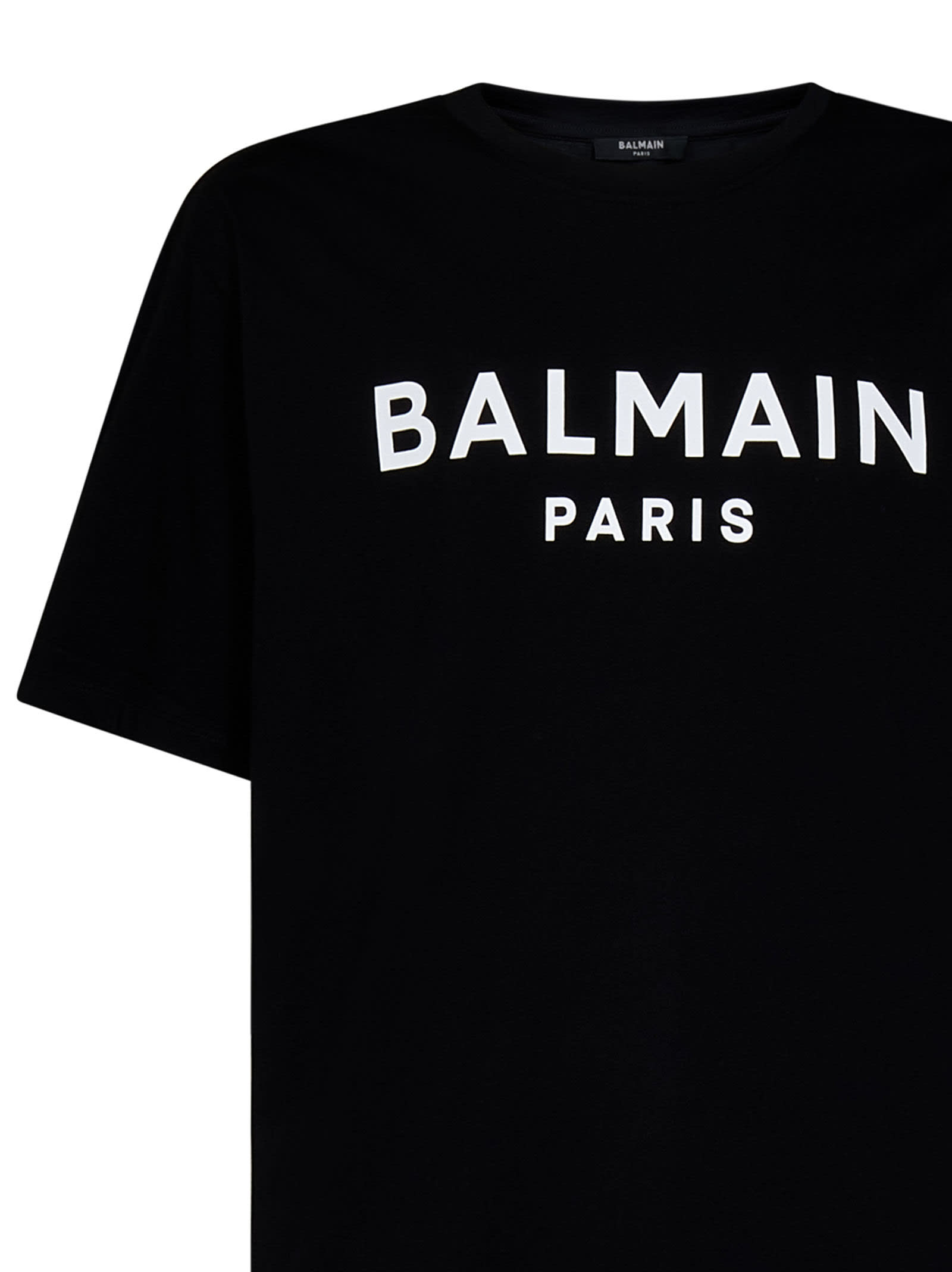 Shop Balmain Paris T-shirt In Black