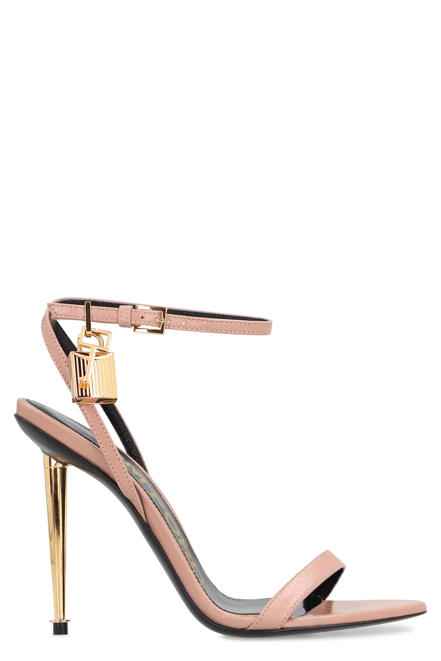 Shop Tom Ford Leather Sandals In Skin