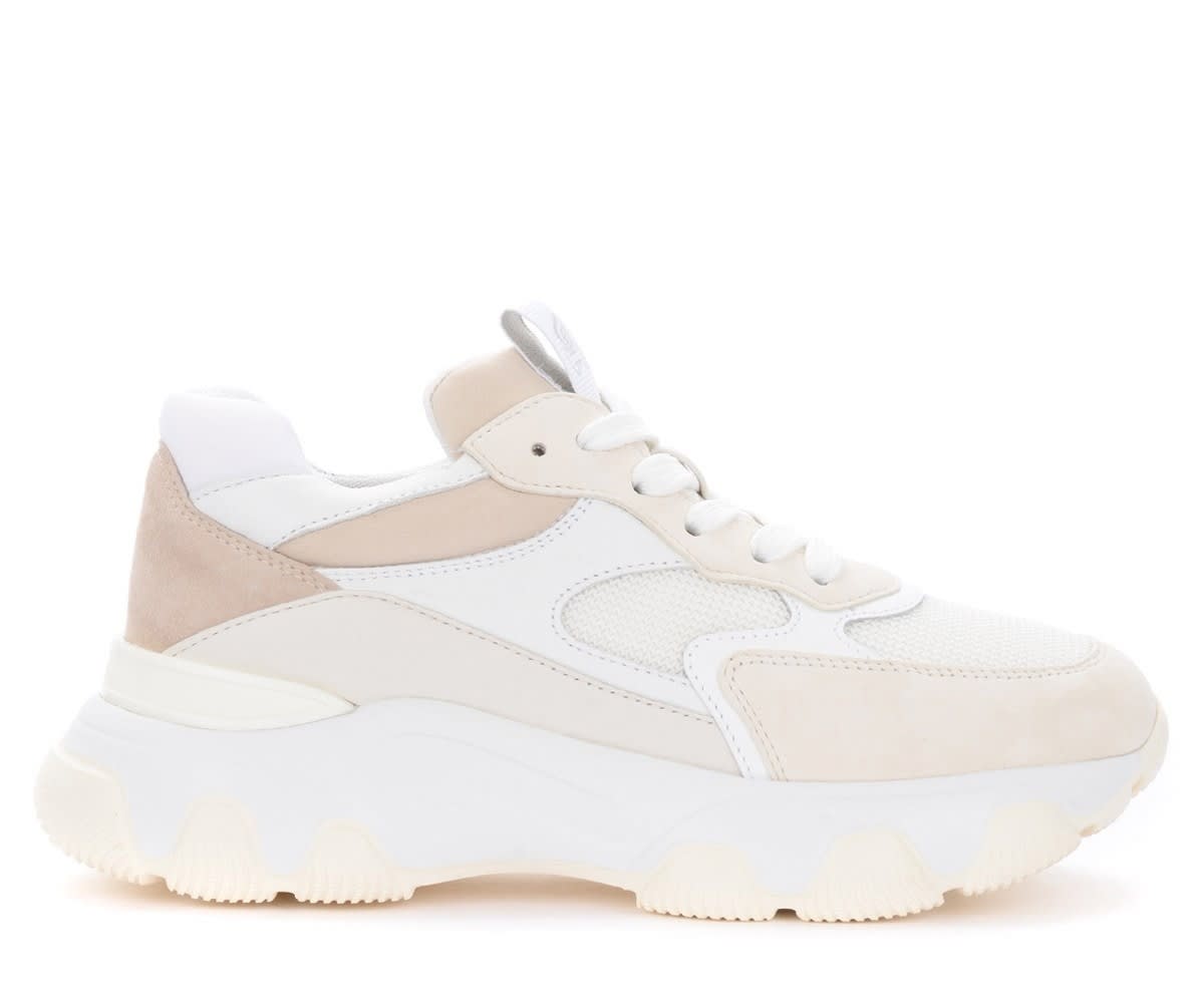 Hogan Hyperactive Sneakers In White Leather