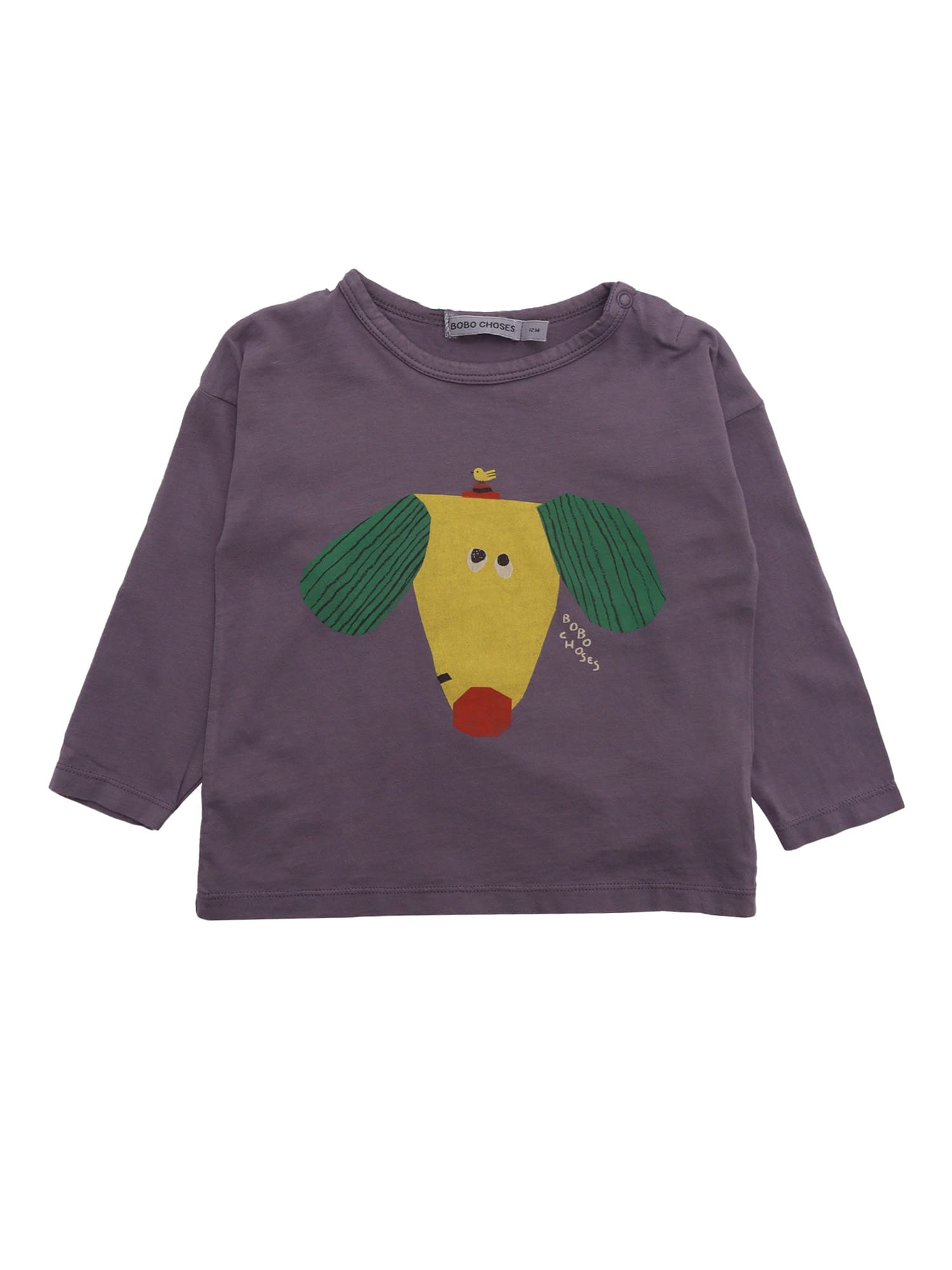Bobo Choses Happy Dog T-shirt In Blue