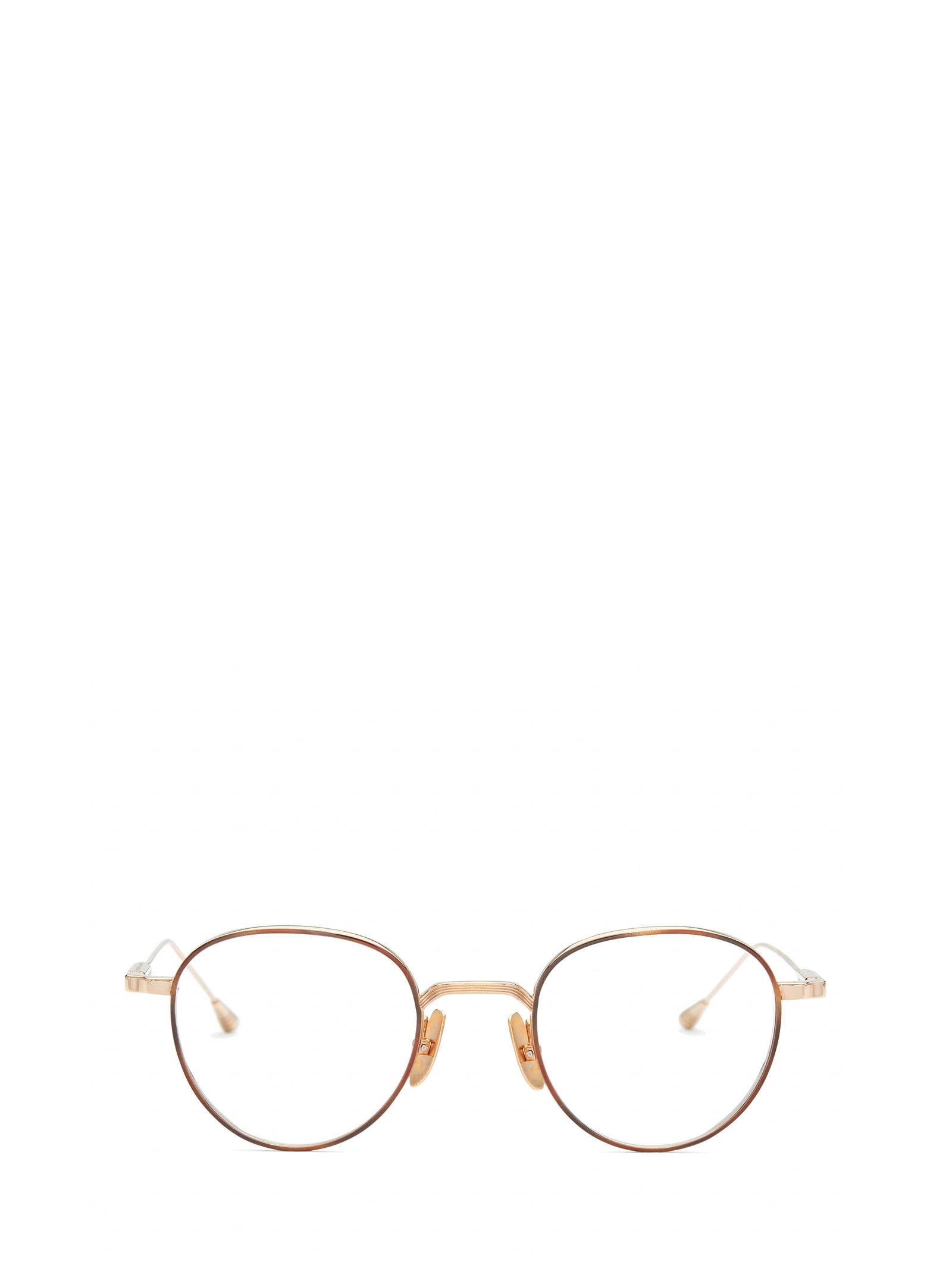 Shop Lunetterie Générale Café Racer 14k Gold/tortoise Rim Inlay Glasses