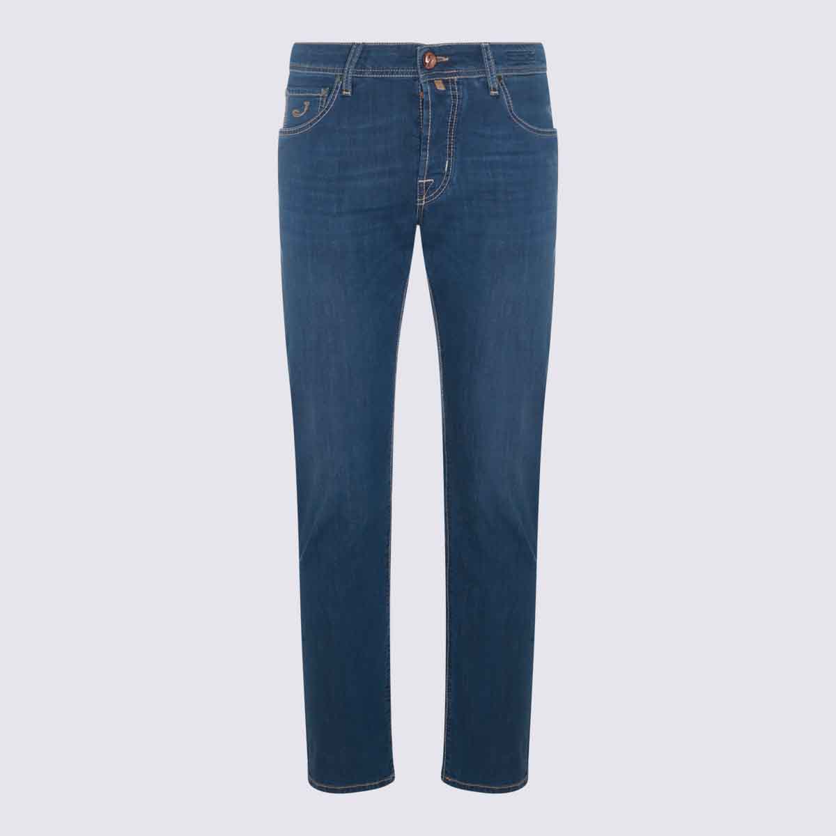 Jacob Cohen Blue Cotton Denim Jeans