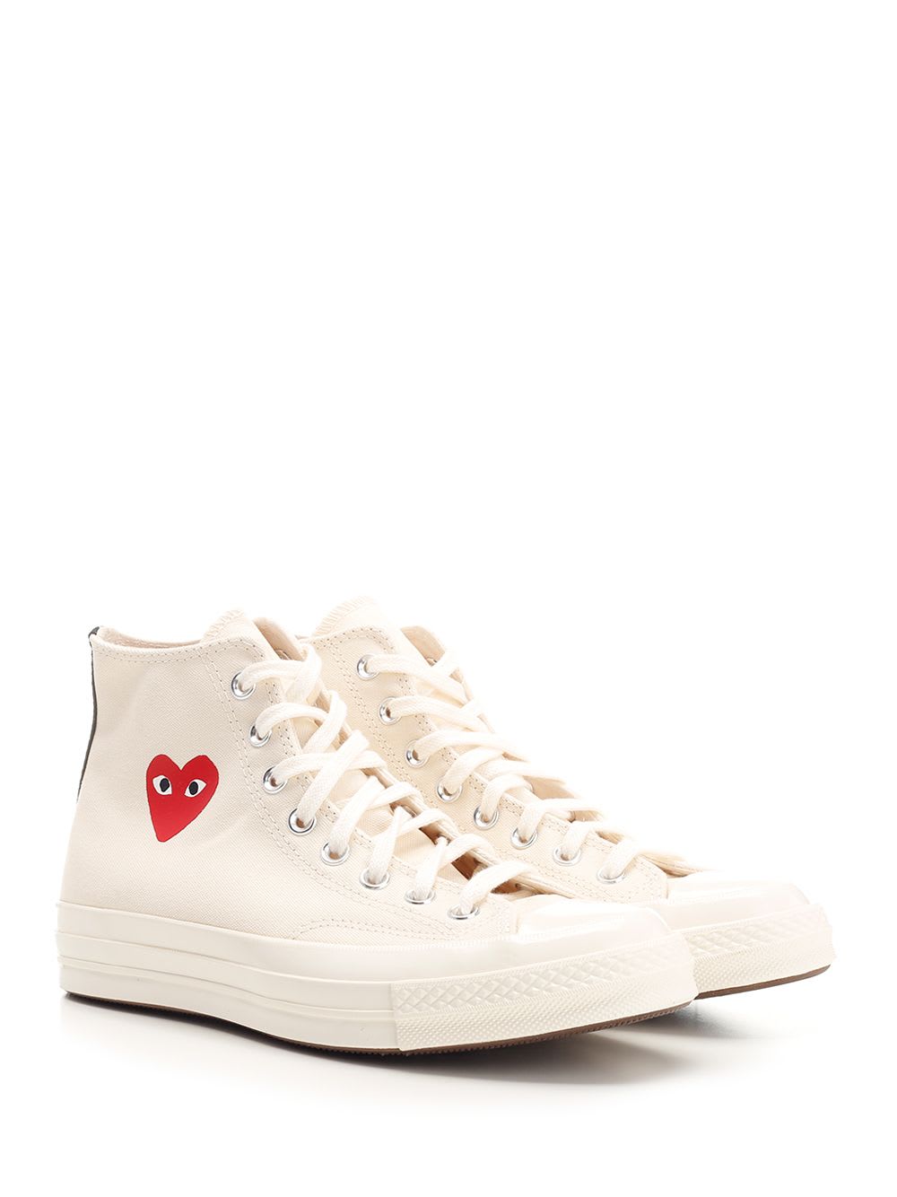 Comme Des Garçons Play Converse Chuck Taylor All Star In White