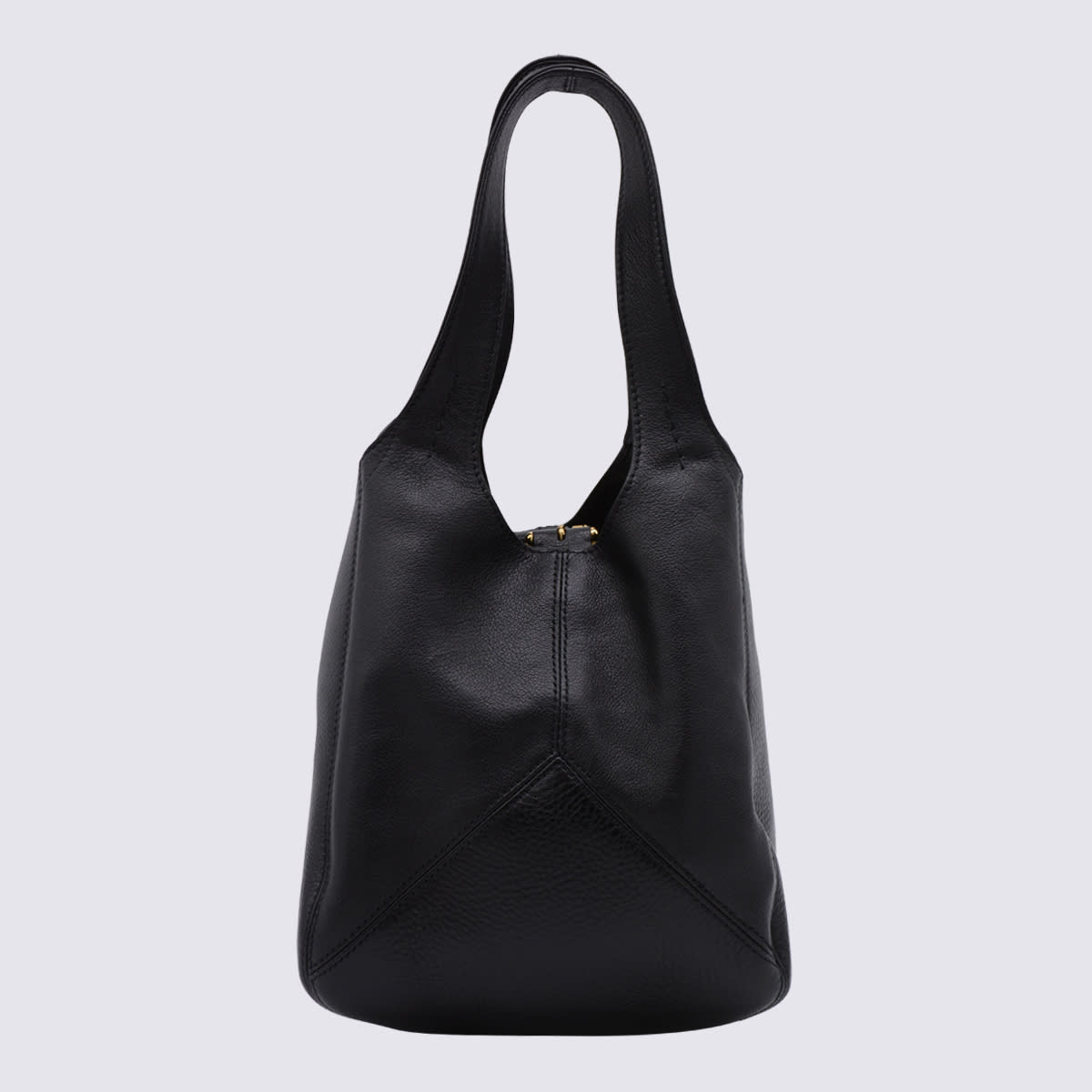 Chloé Balloon Small Grained Leather Bag In Black