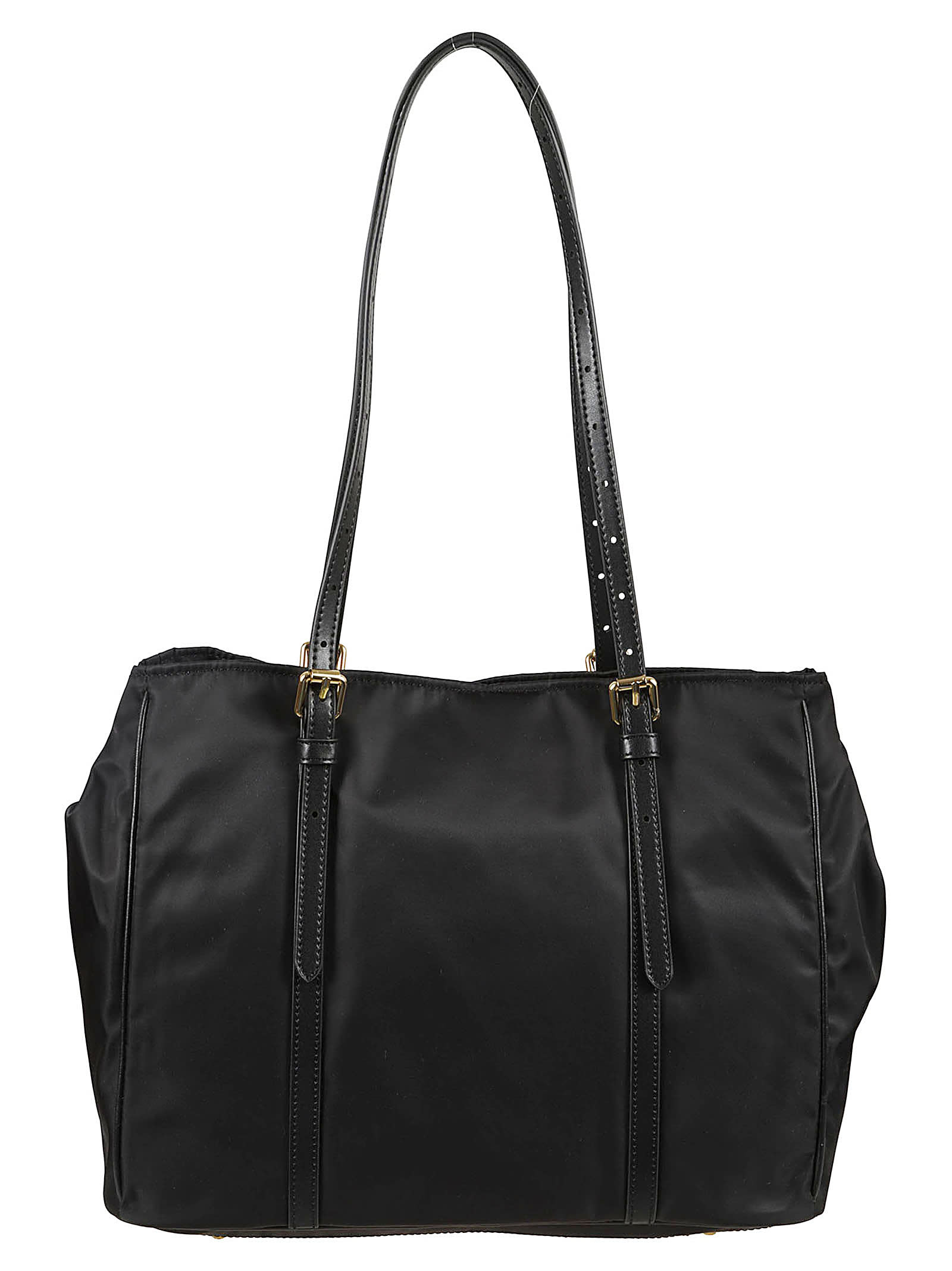 Shop Moschino Logo Embellished Tote In Black