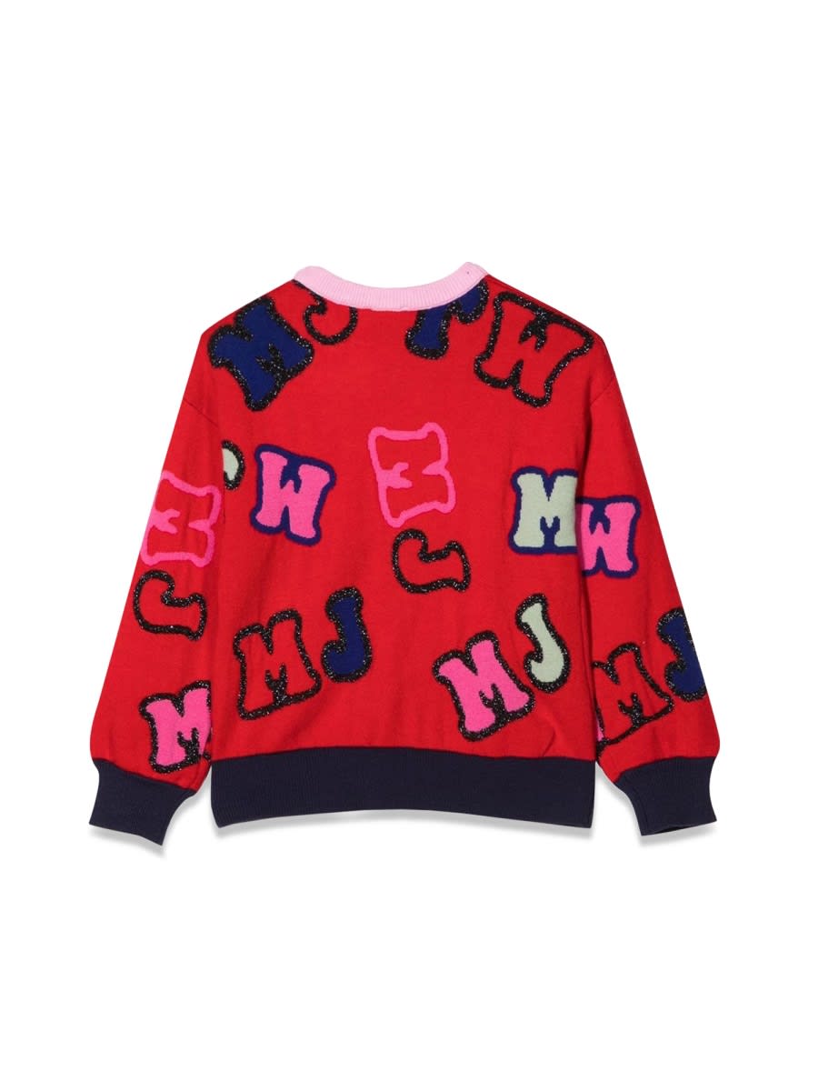 Marc Jacobs Mj Crew Neck Pullover In Red