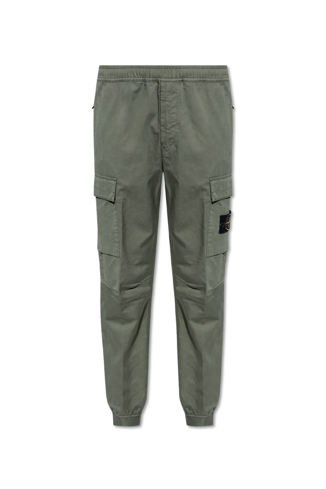 Shop Stone Island Regular Tapered Fit Cargo Pants In Military