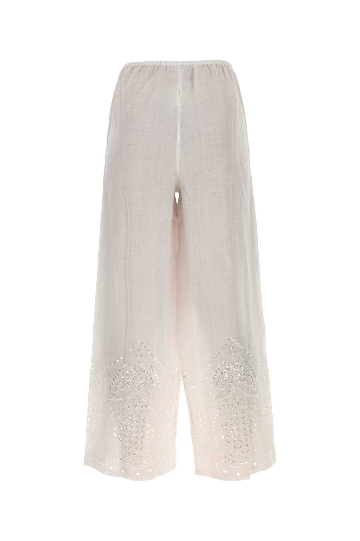 Bode White Linen Belvoir Pant In White