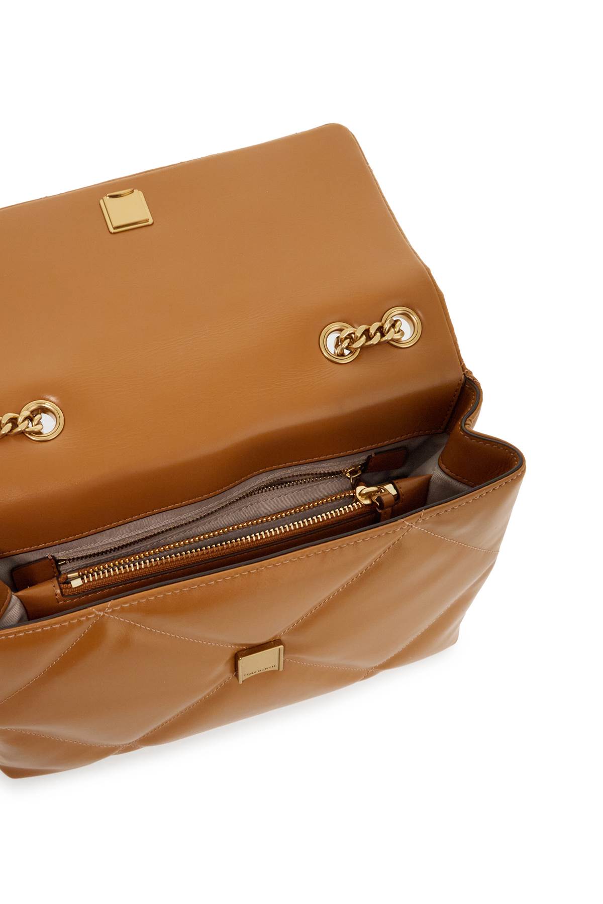 Shop Tory Burch Kira Shoulder Bag In Tan (brown)