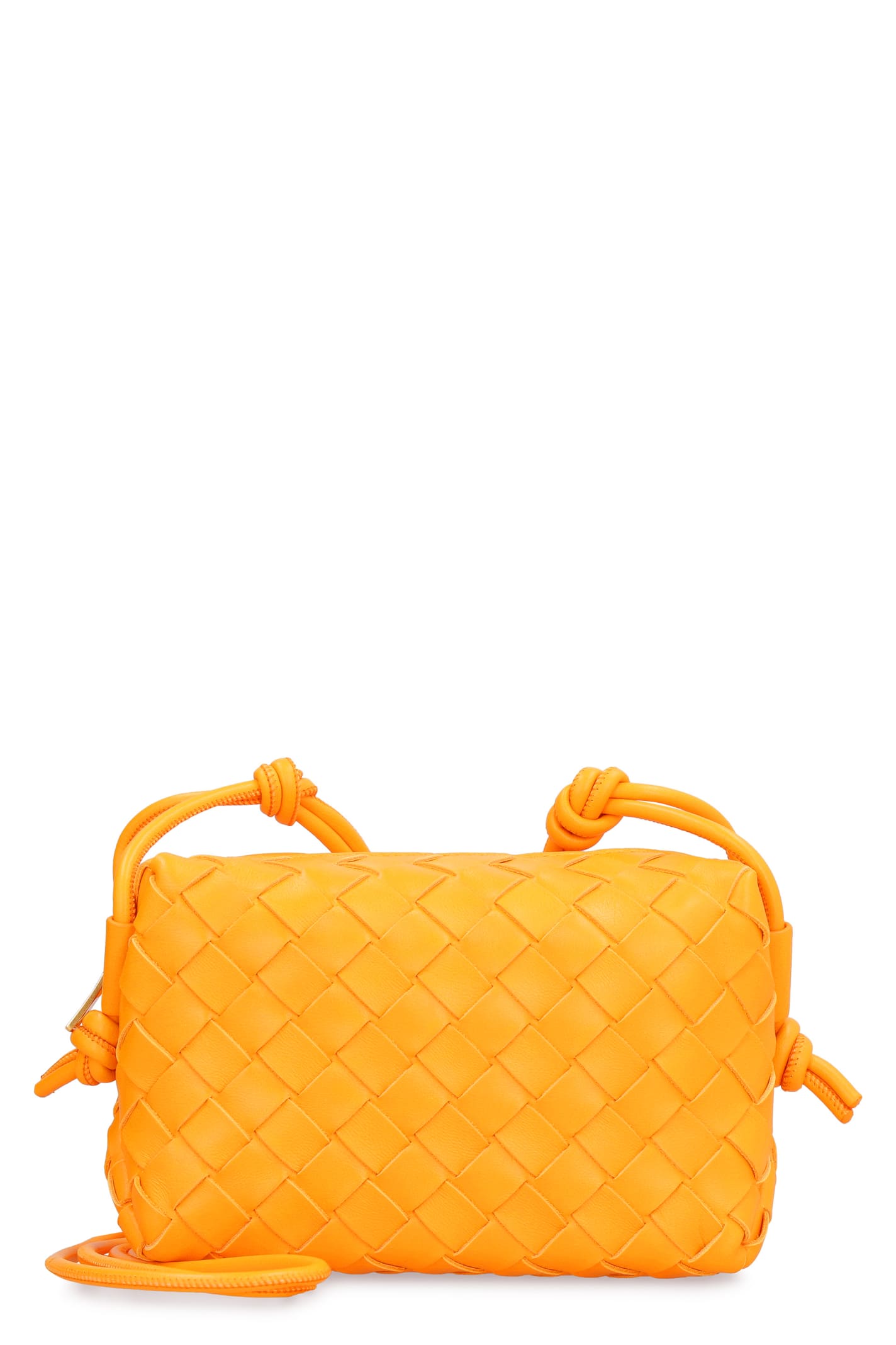 Bottega Veneta Mini Loop Shoulder Bag in Tangerine