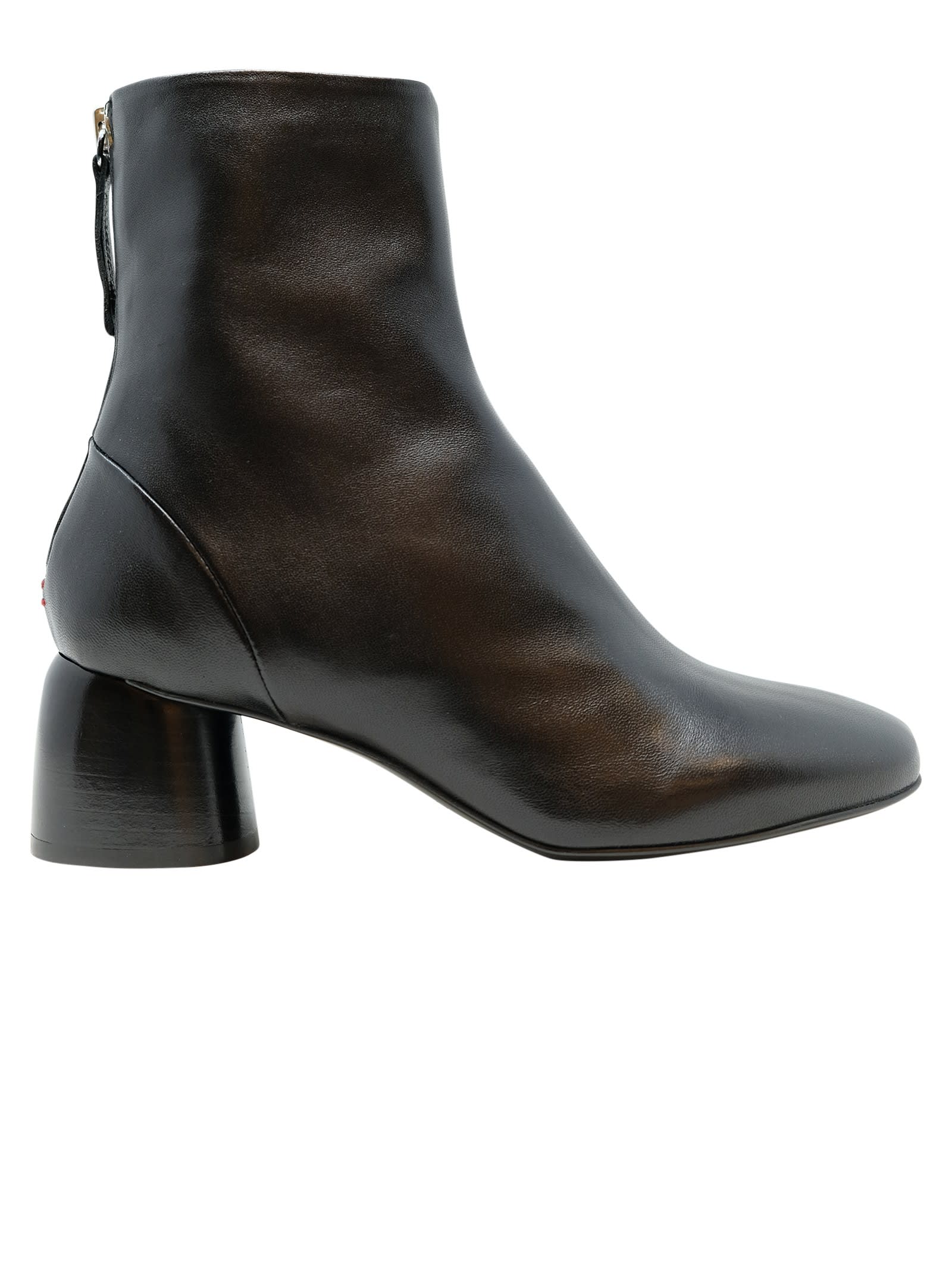 Halmanera Leather Baron Ankle Boots