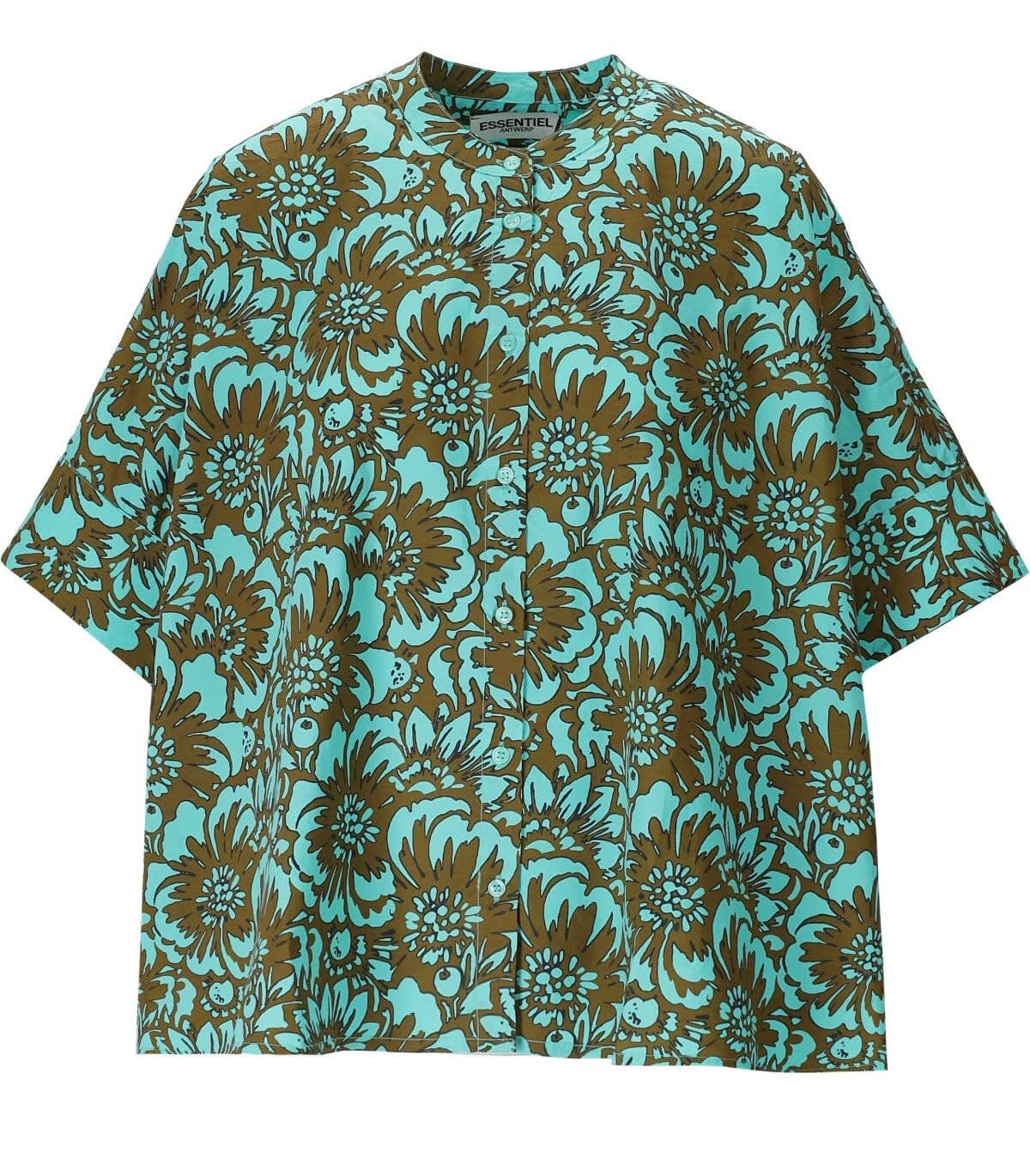 Essentiel Antwerp Daisychain Green Shirt In Verde