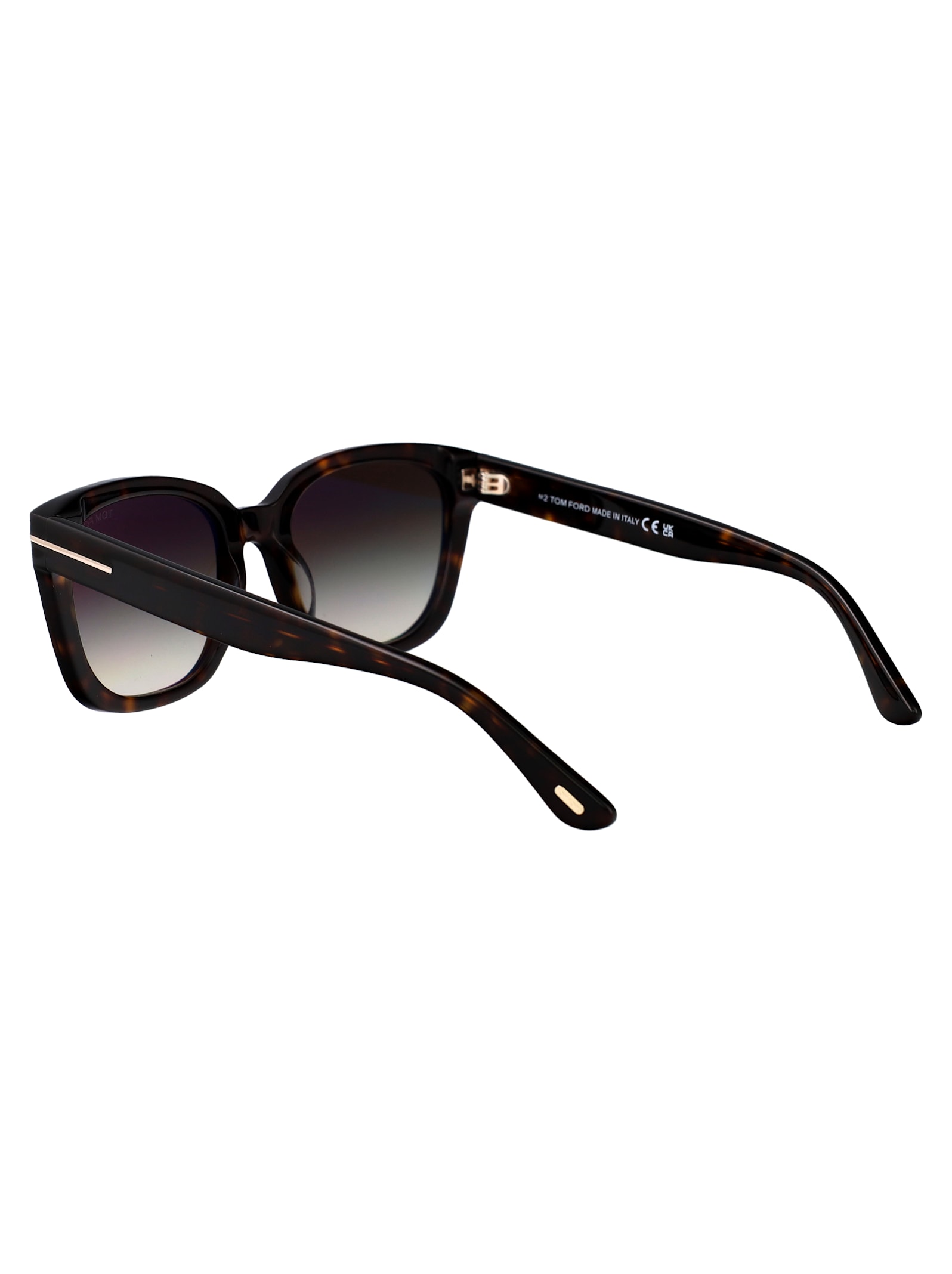 Tom Ford Full Frame Sunglasses In Avana Scura / Fumo Grad