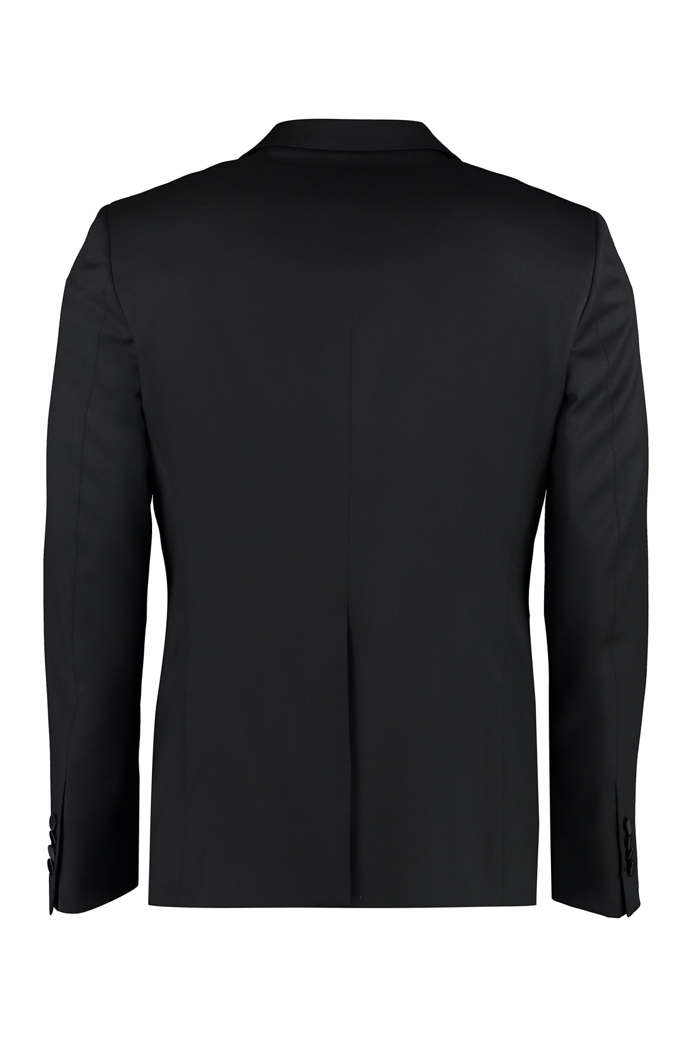 Tagliatore Virgin Wool Two-piece Suit In Black