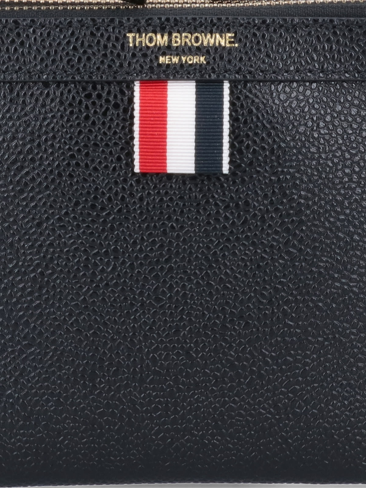 Shop Thom Browne Double Pouch In Black