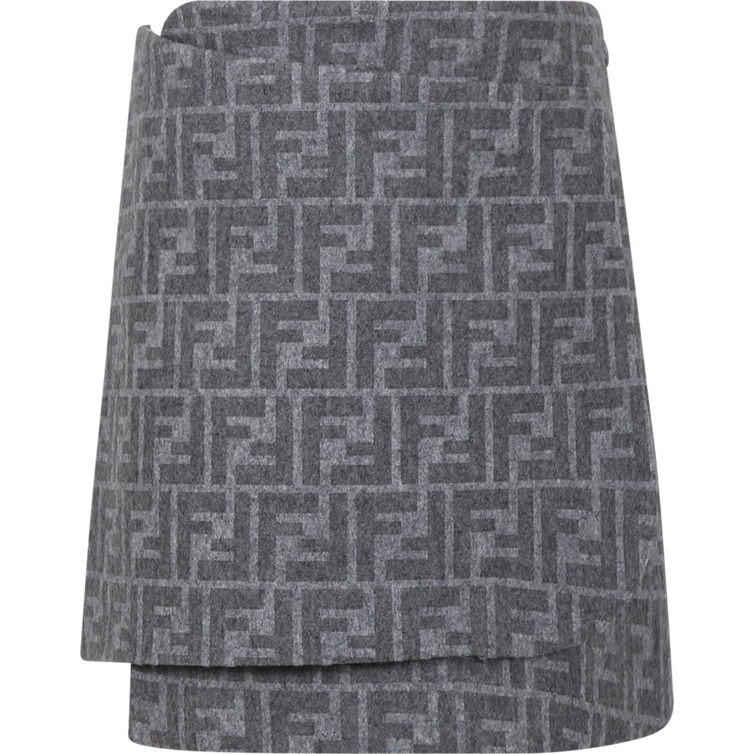 Fendi Grey Skirt For Girl