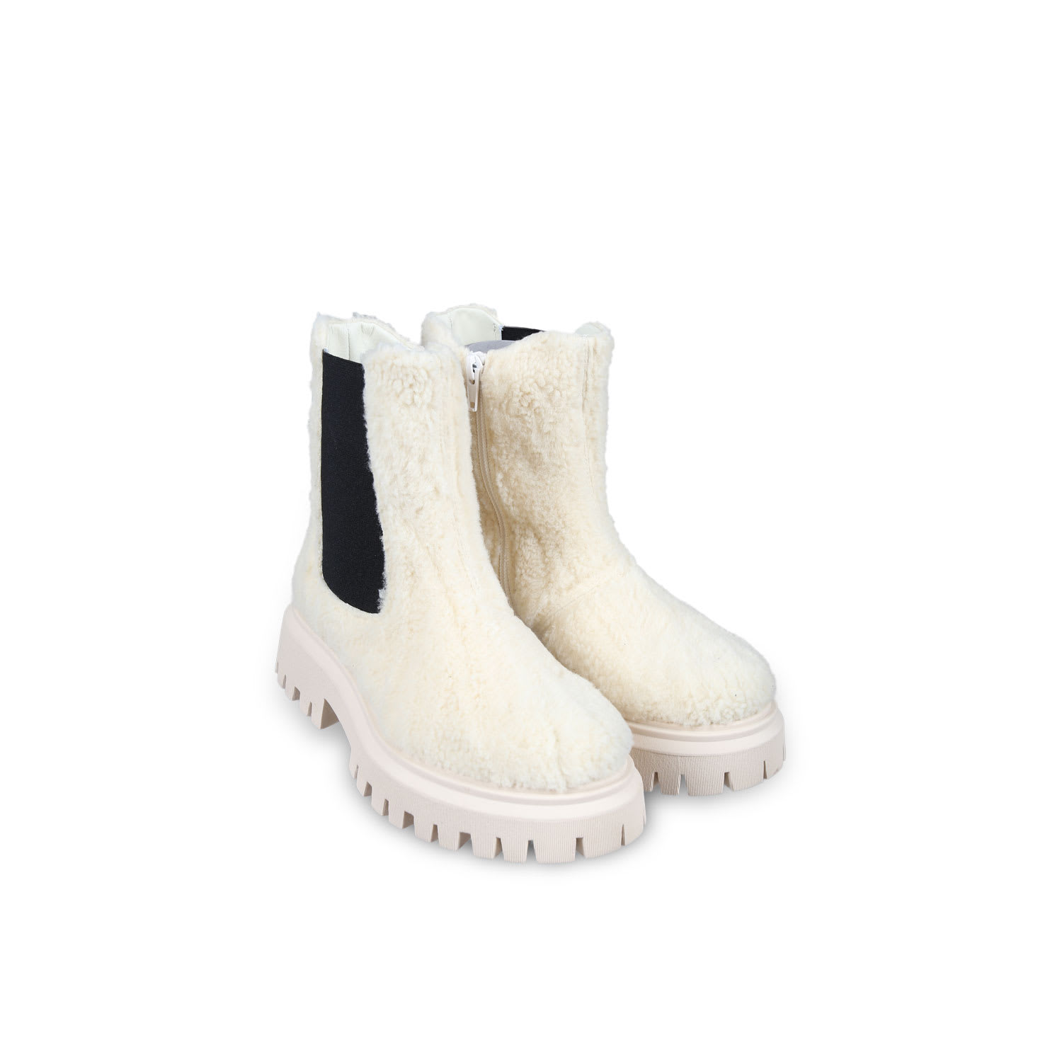 Marni Beige Ankle Boots For Girl With Logo In Beige
