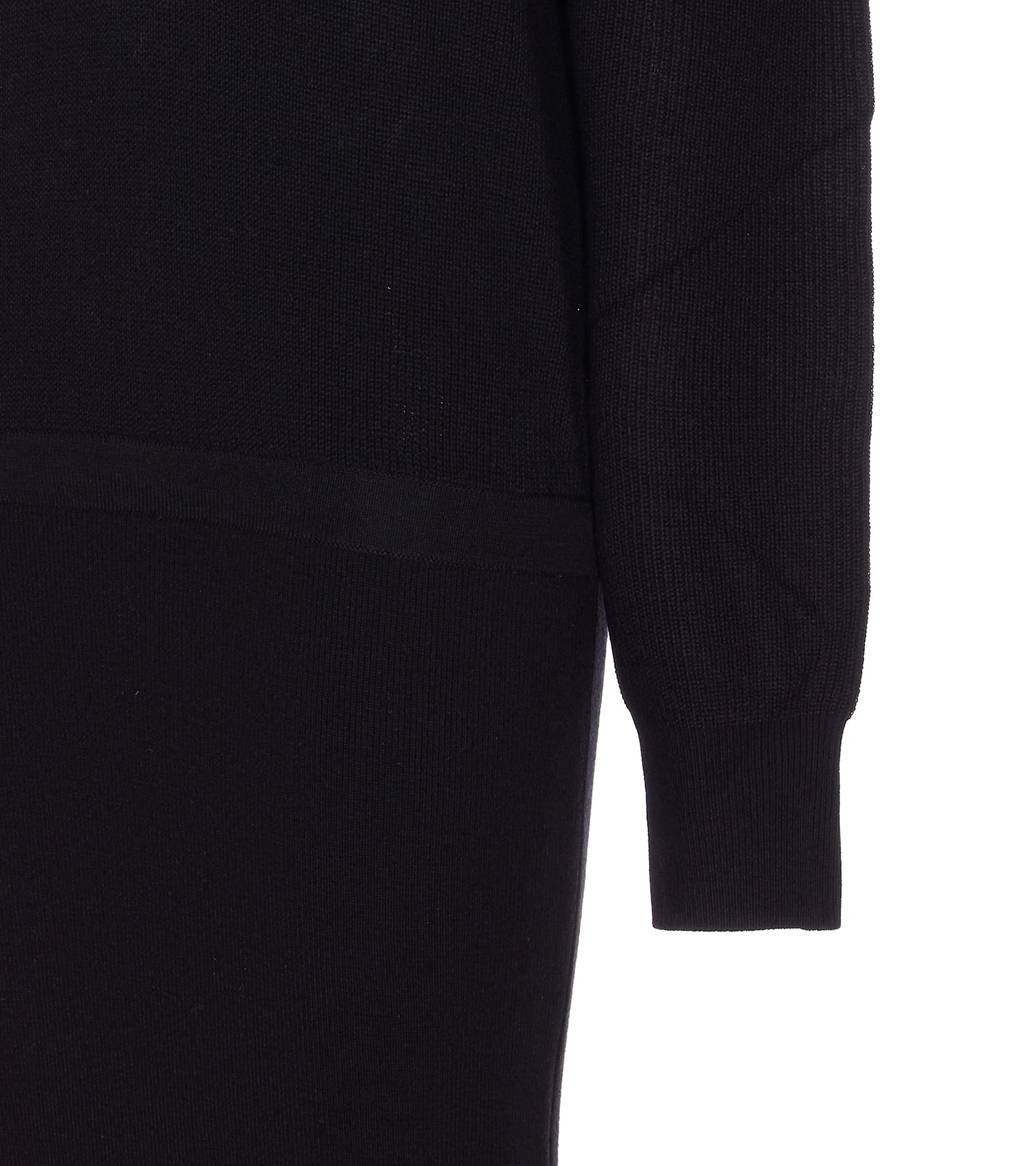 Liu •jo Midi Dress With Cut-out Shoulder Details In Black