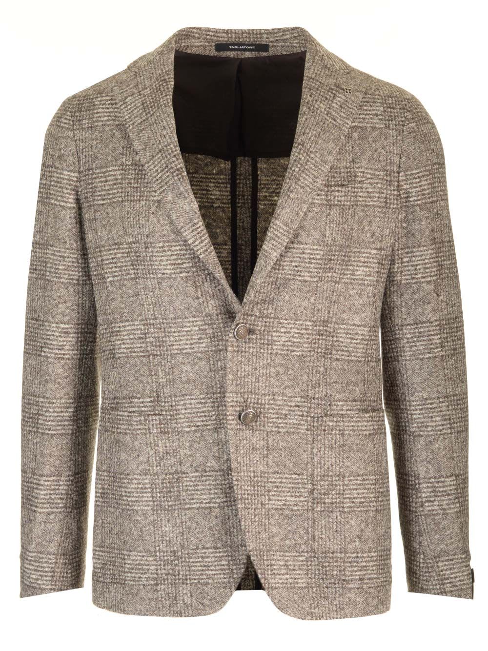 Shop Tagliatore Montecarlo Blazer In Brown