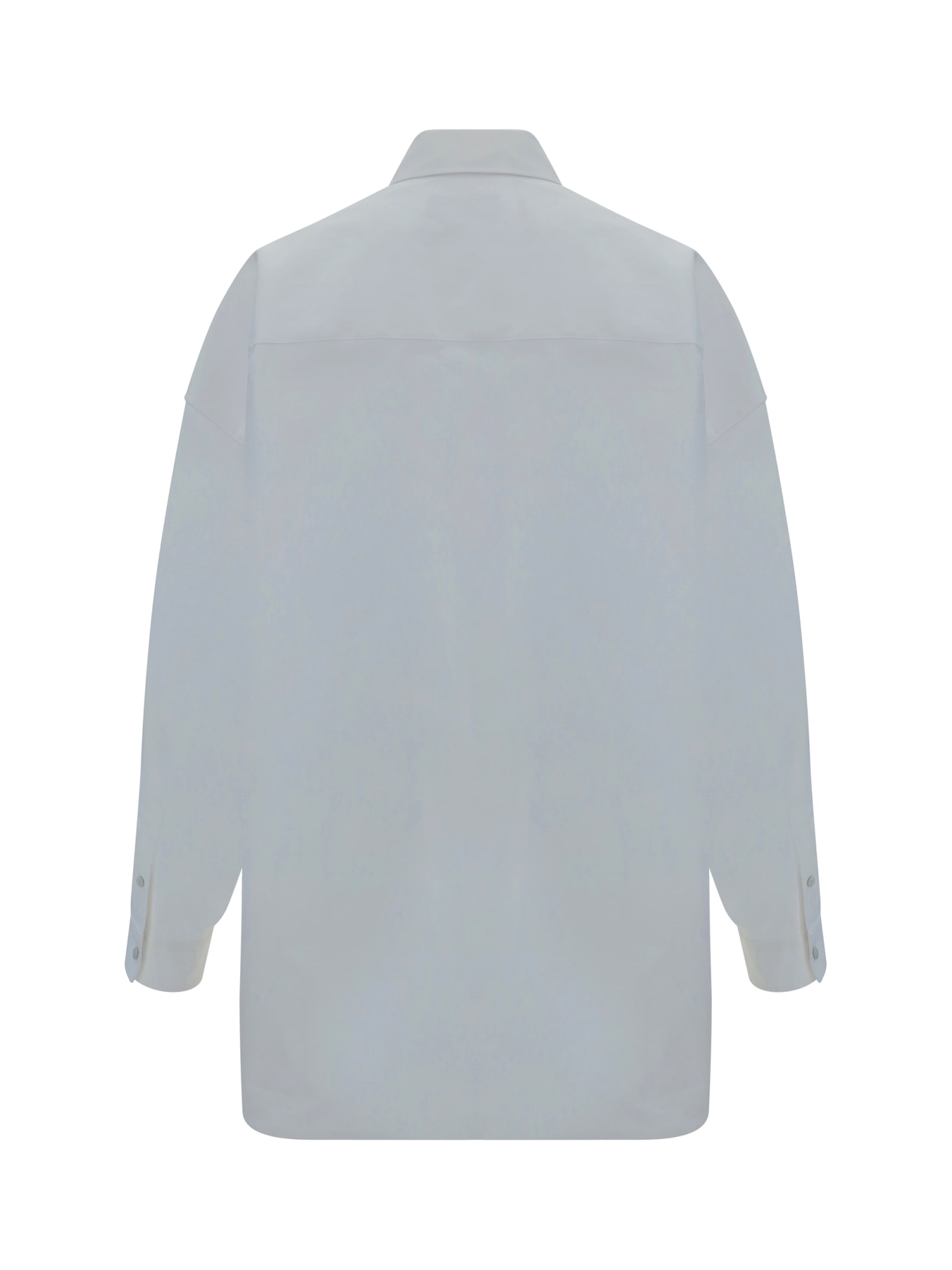 Shop Balenciaga Outerwear Shirt In White