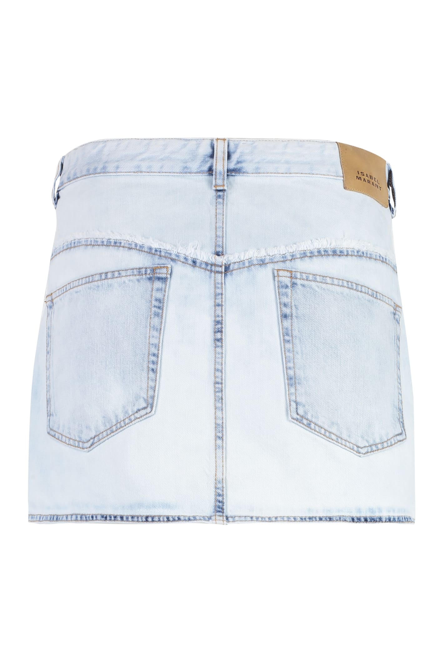 Shop Isabel Marant Narsjis Denim Mini Skirt