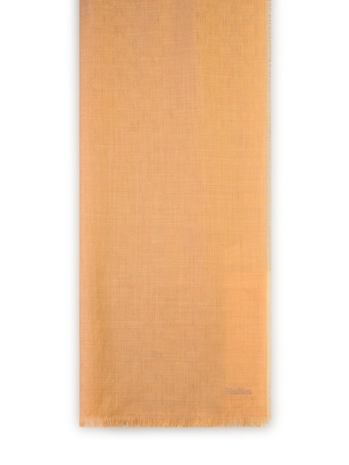 Shop Max Mara Magico Light Brown Wool Scarf