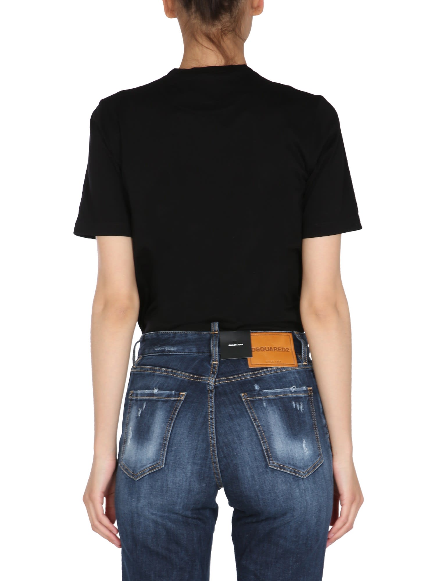 Shop Dsquared2 Crewneck T-shirt In Nero