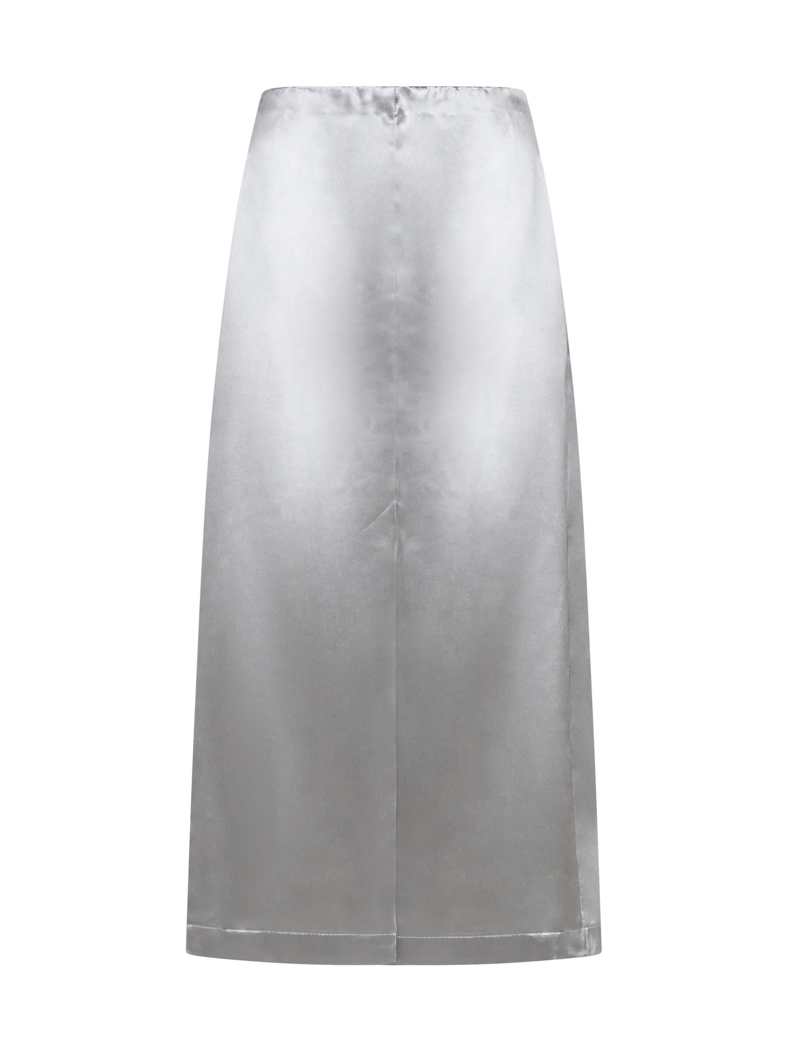 Shop Loulou Studio Skirt In Silver Grey