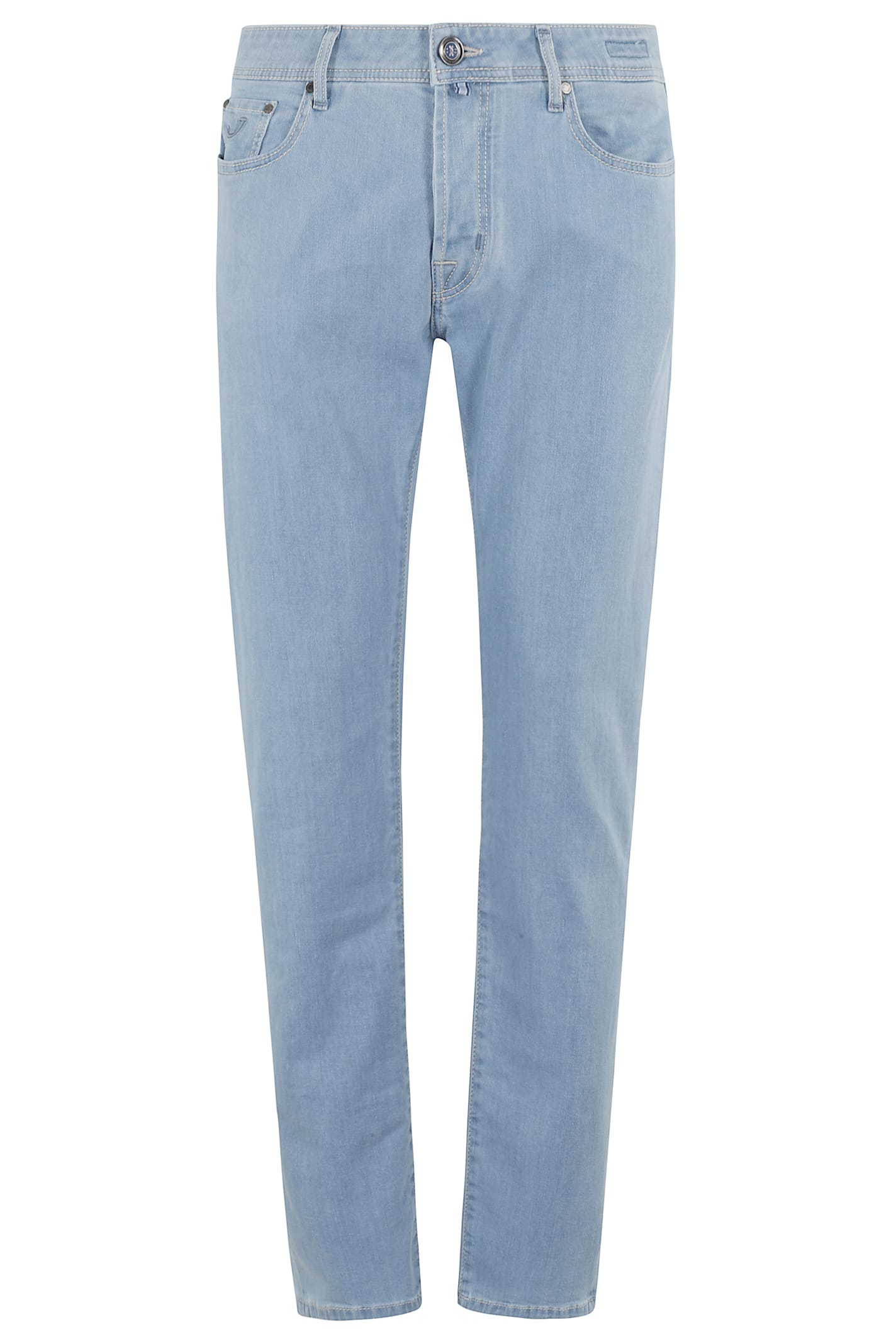 Shop Jacob Cohen Bard 5 Tasche Slim Fit Denim Stone In D Light Blue