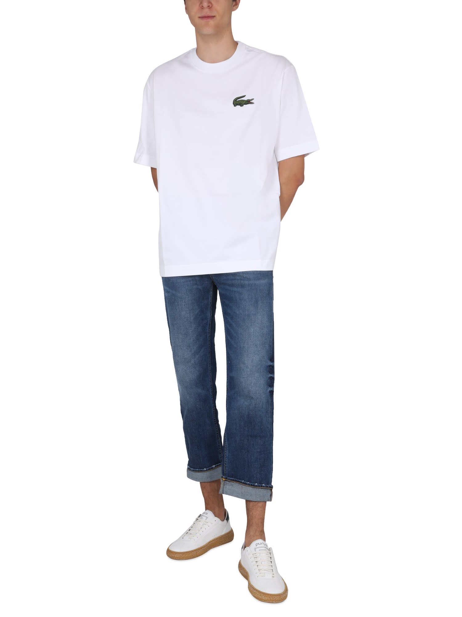 Shop Lacoste T-shirt With Logo