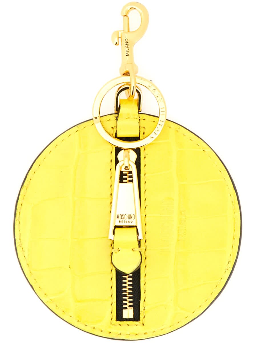 Shop Moschino Smiley® Card Holder In Yellow