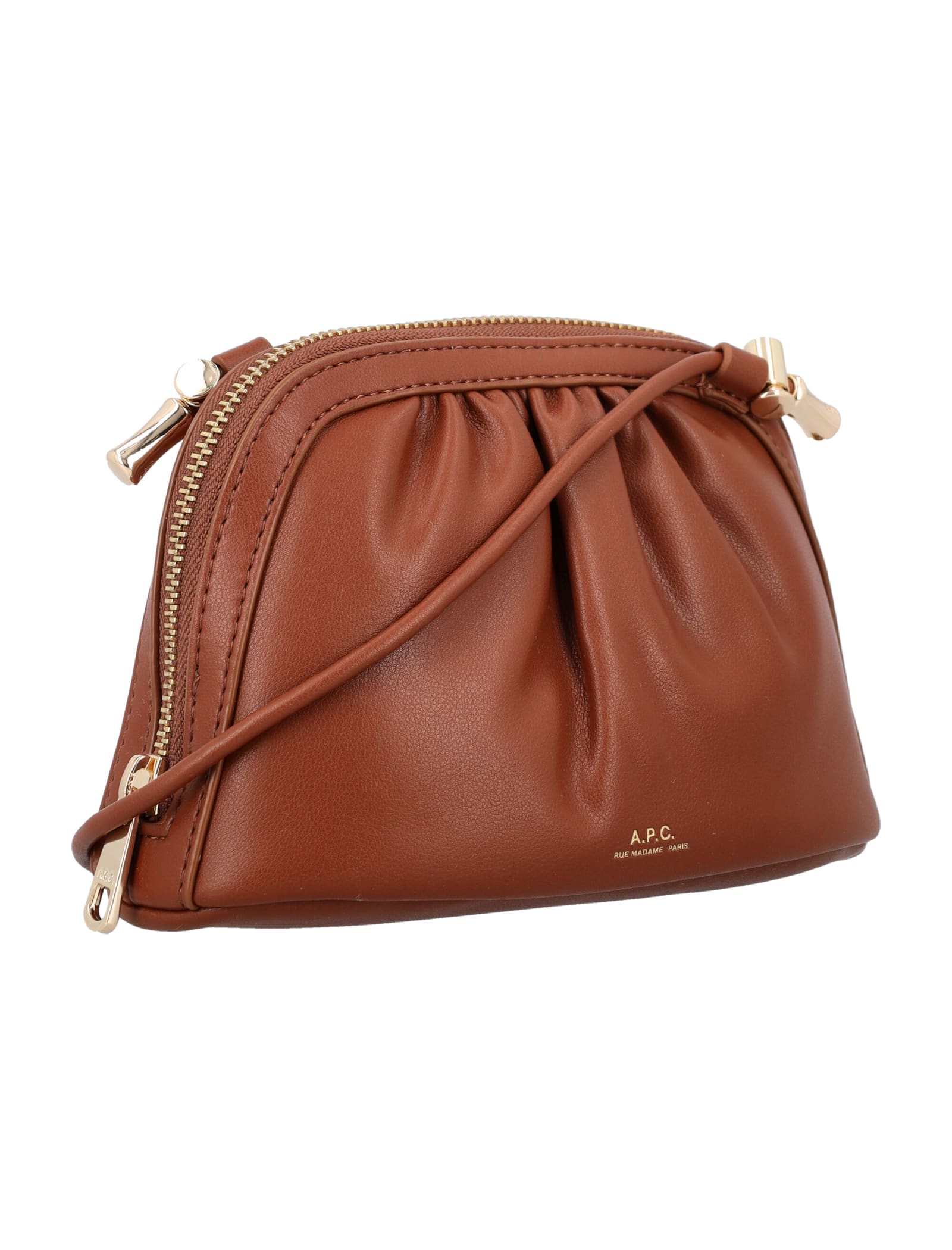 Shop Apc Small Ninon Bag In Hazelnut