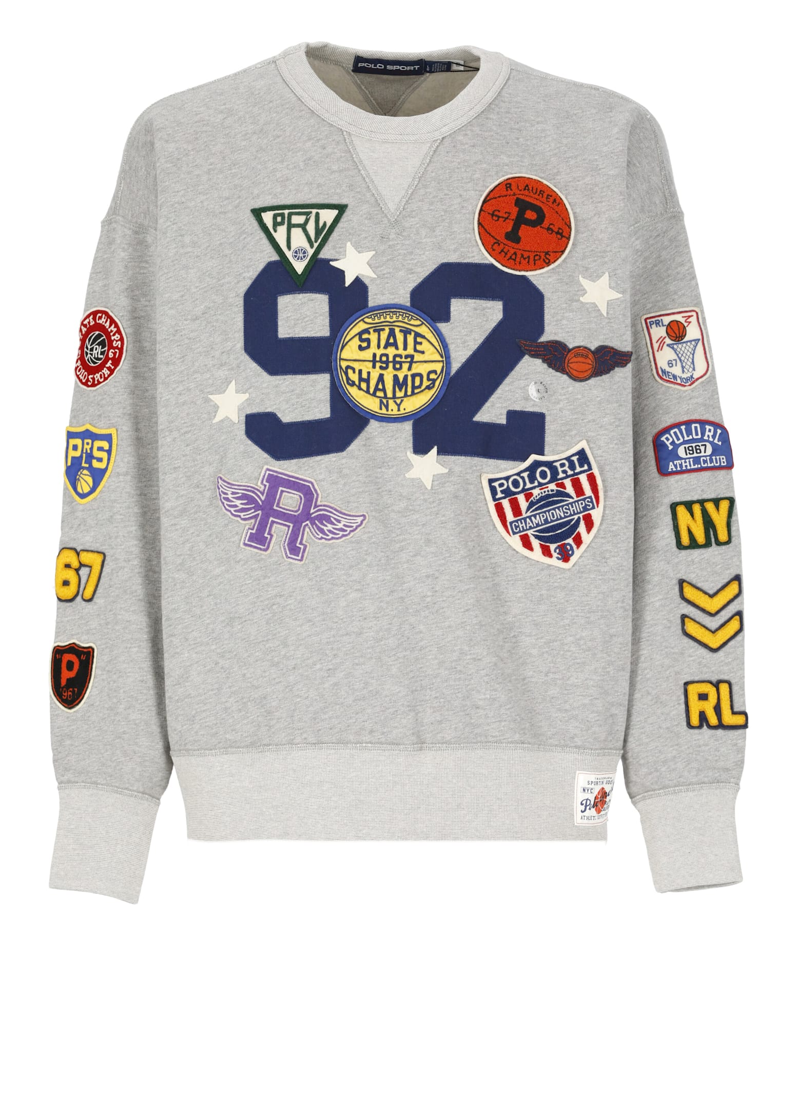 Ralph Lauren Sweatshirt With Embroidery In Grey