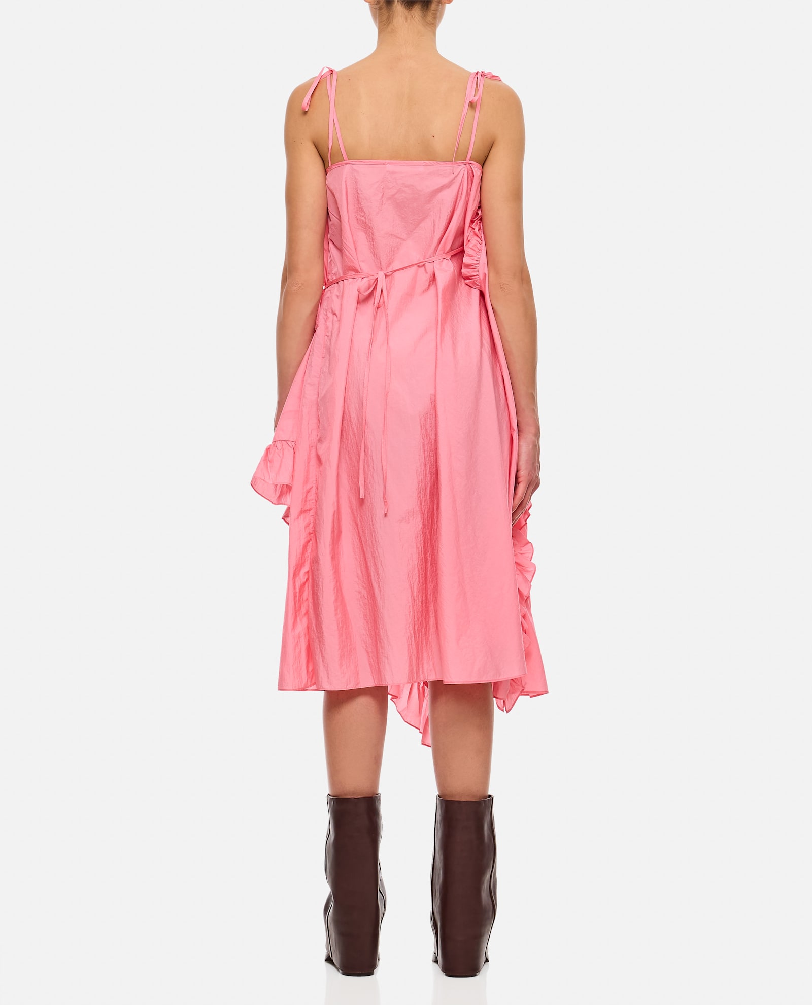 Cecilie Bahnsen Amilia Dress Shiki Light Taffeta Sorbet In Rose