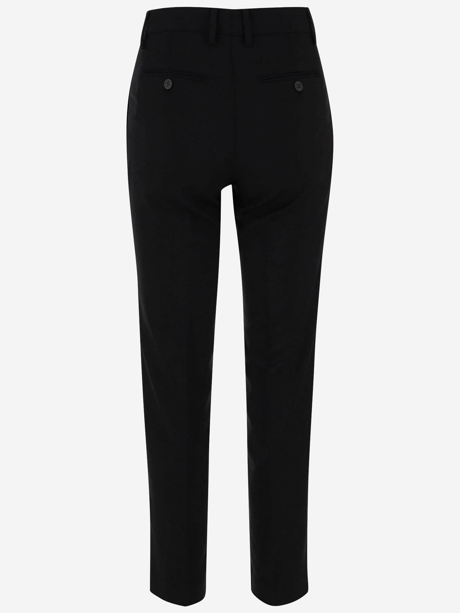 Shop True Royal Wool Gabardine Pants In Black