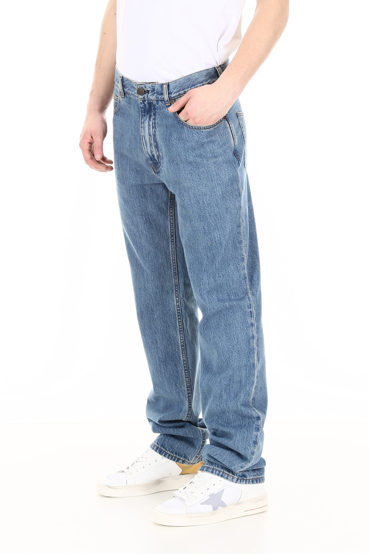 calvin klein printed jeans